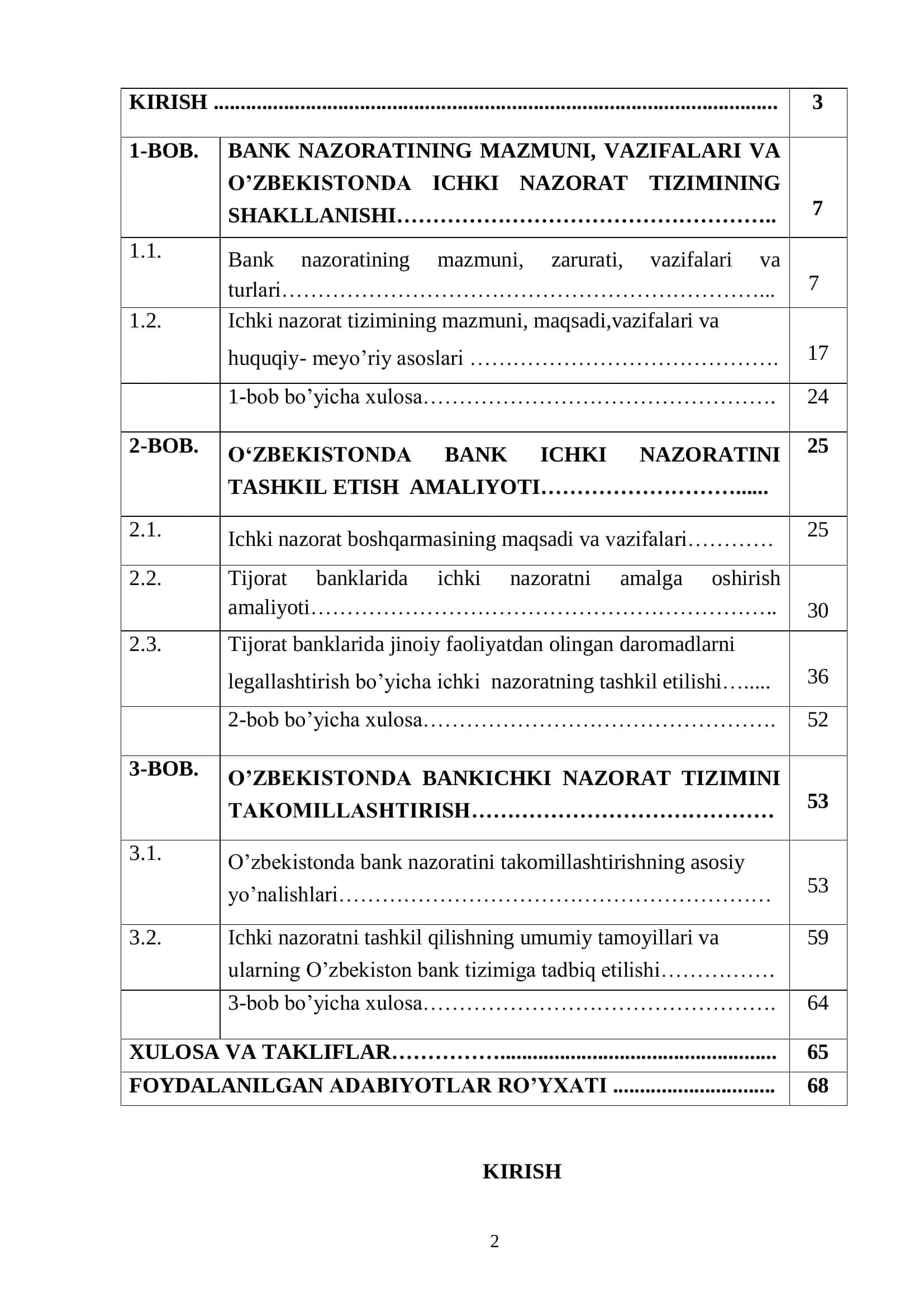 TIJORAT BANKLARINING ICHKI NAZORAT TIZIMINI SHAKLLANTIRISH VA TAKOMILLASHTIRISHNING METODOLOGIK ASOSLARI 2
