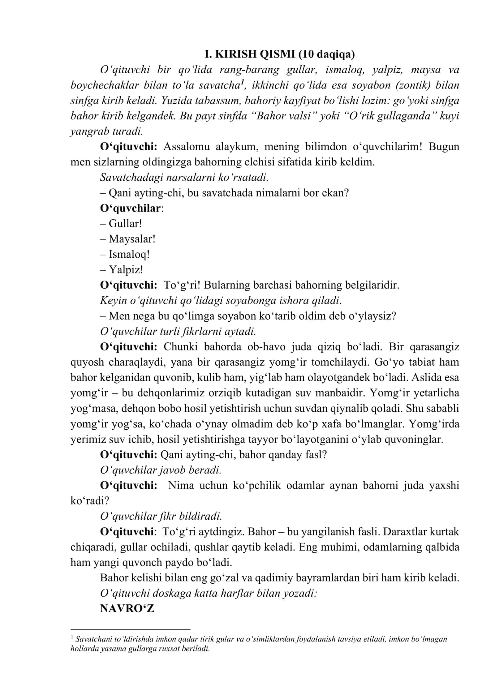 "Kelajak soati" darsining 1-4-sinflar uchun mashg‘ulot ssenariysi 2
