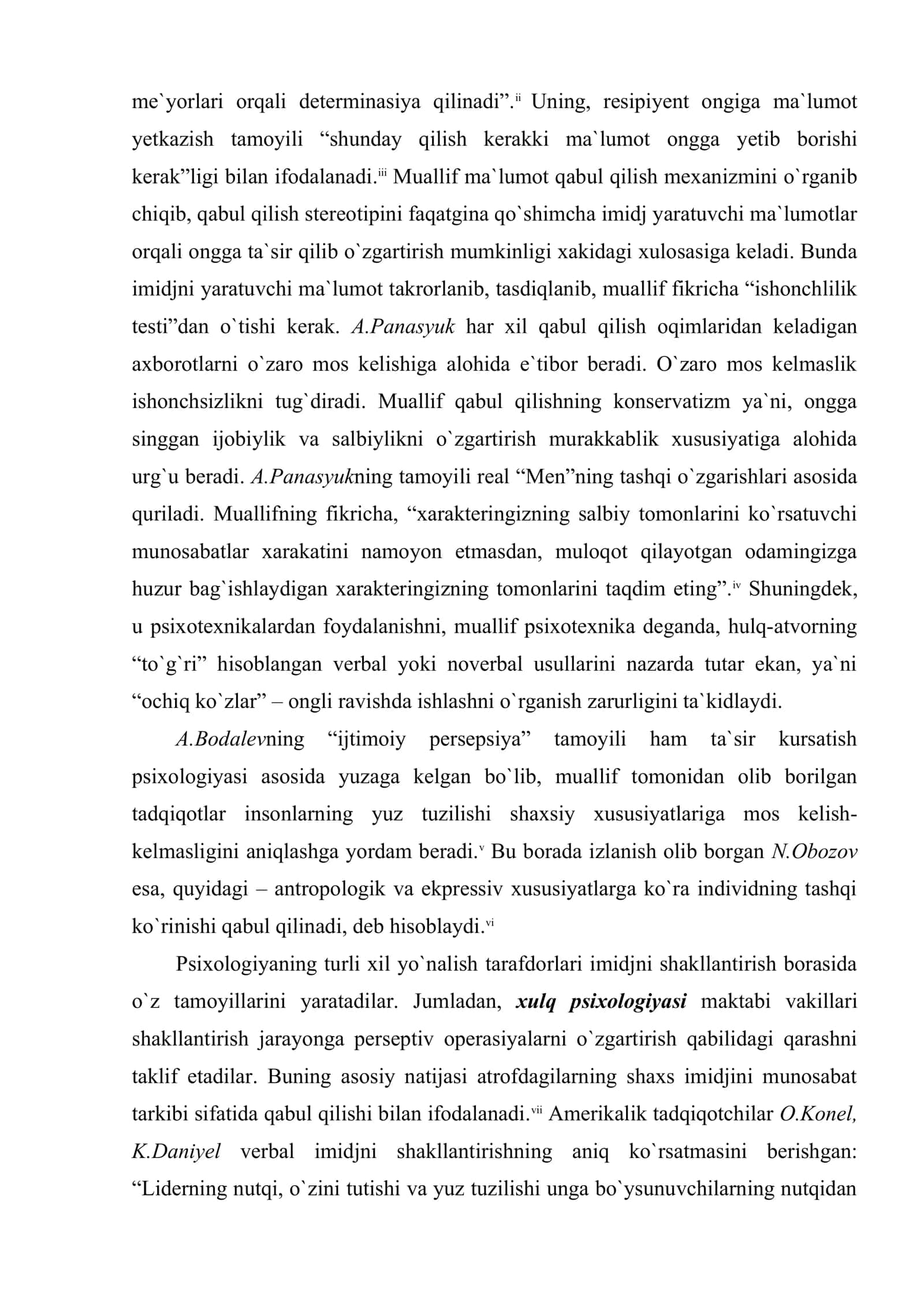 Lavozimga da`vogar imidjini korreksiyalash va talablarga moslashtirish nazariyalari 2