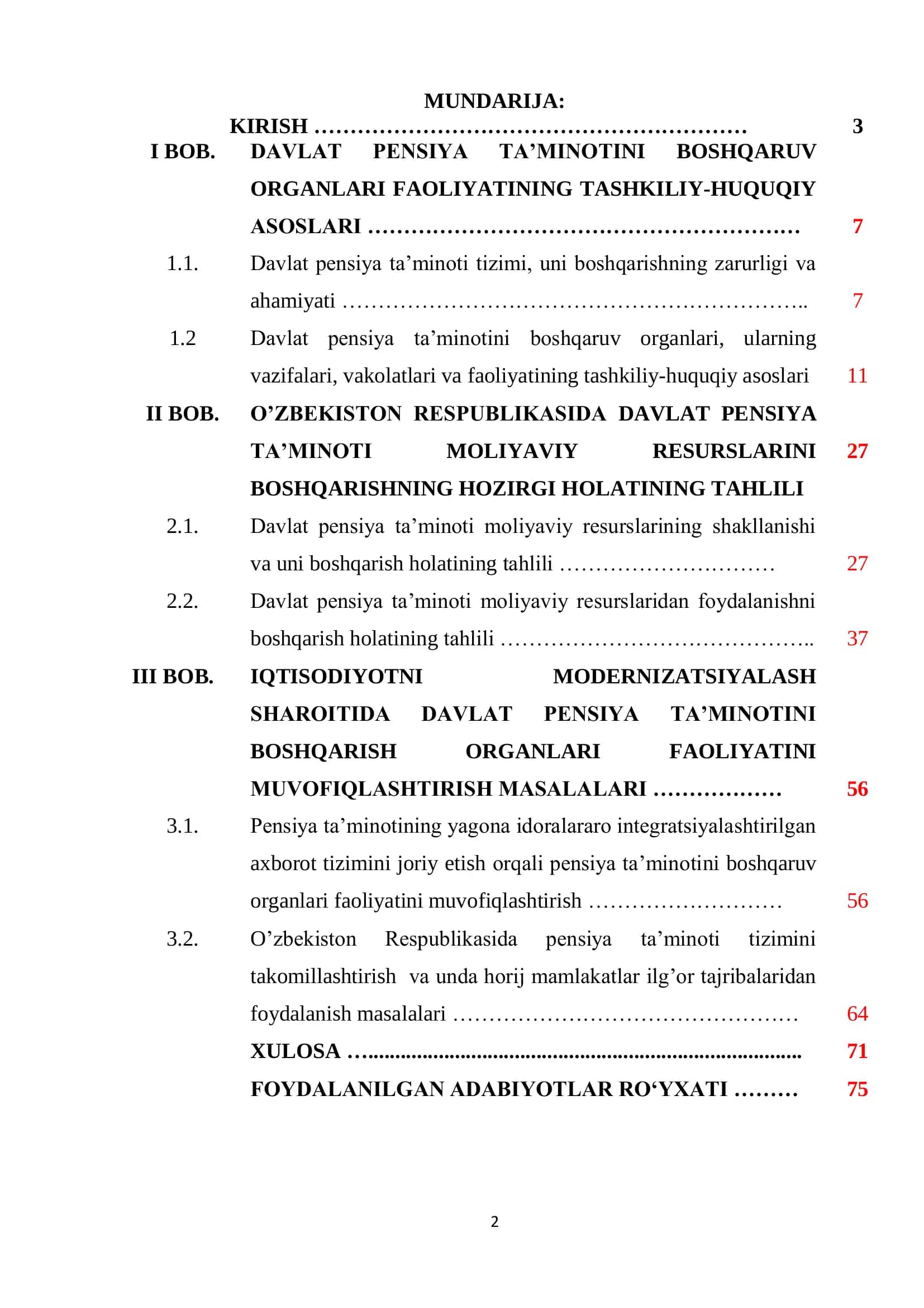 Davlat pensiya ta'minoti boshqaruv organlari 2