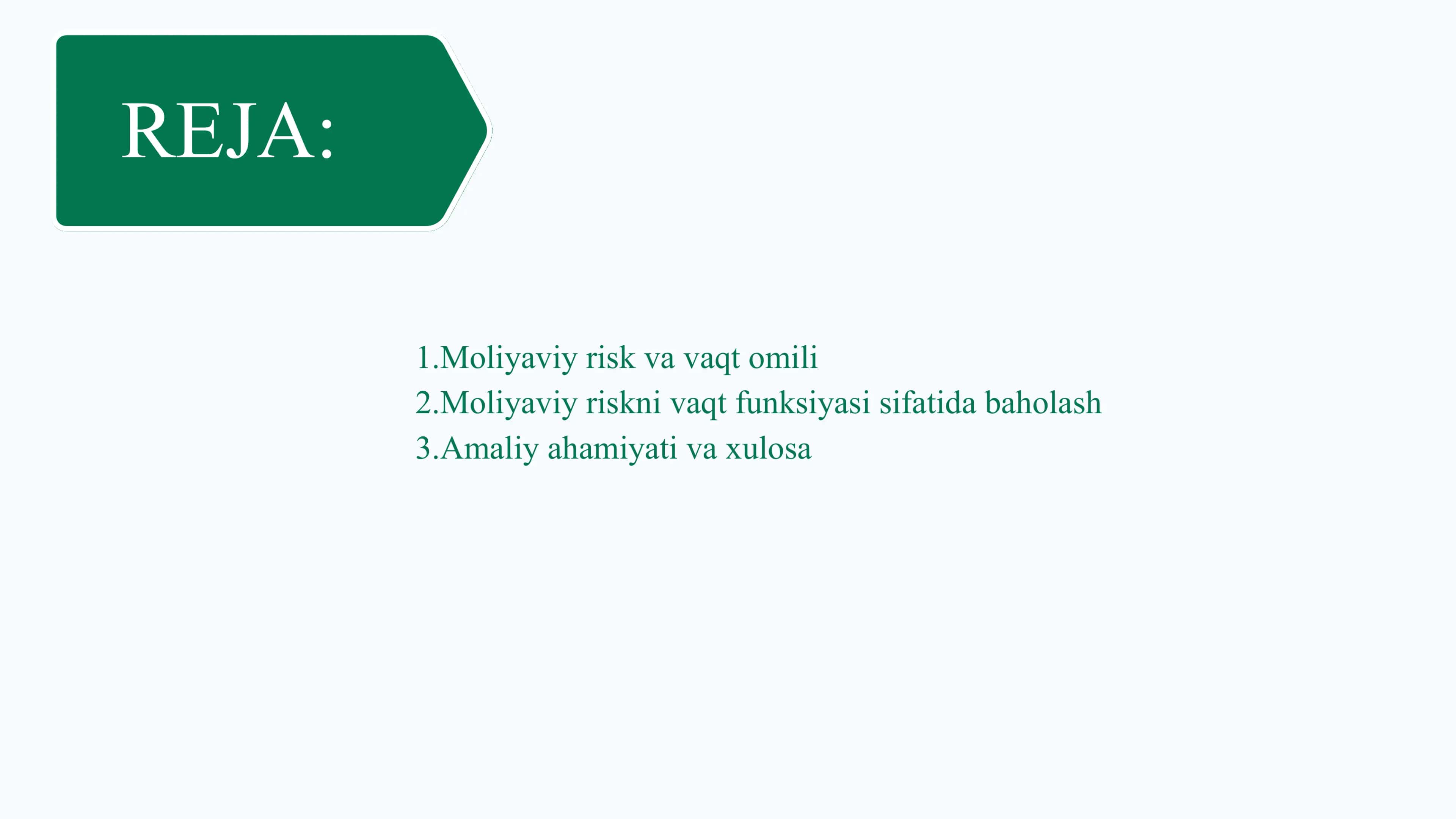 Moliyaviy Riskni vaqt funksiyasi sifatida baholash 2