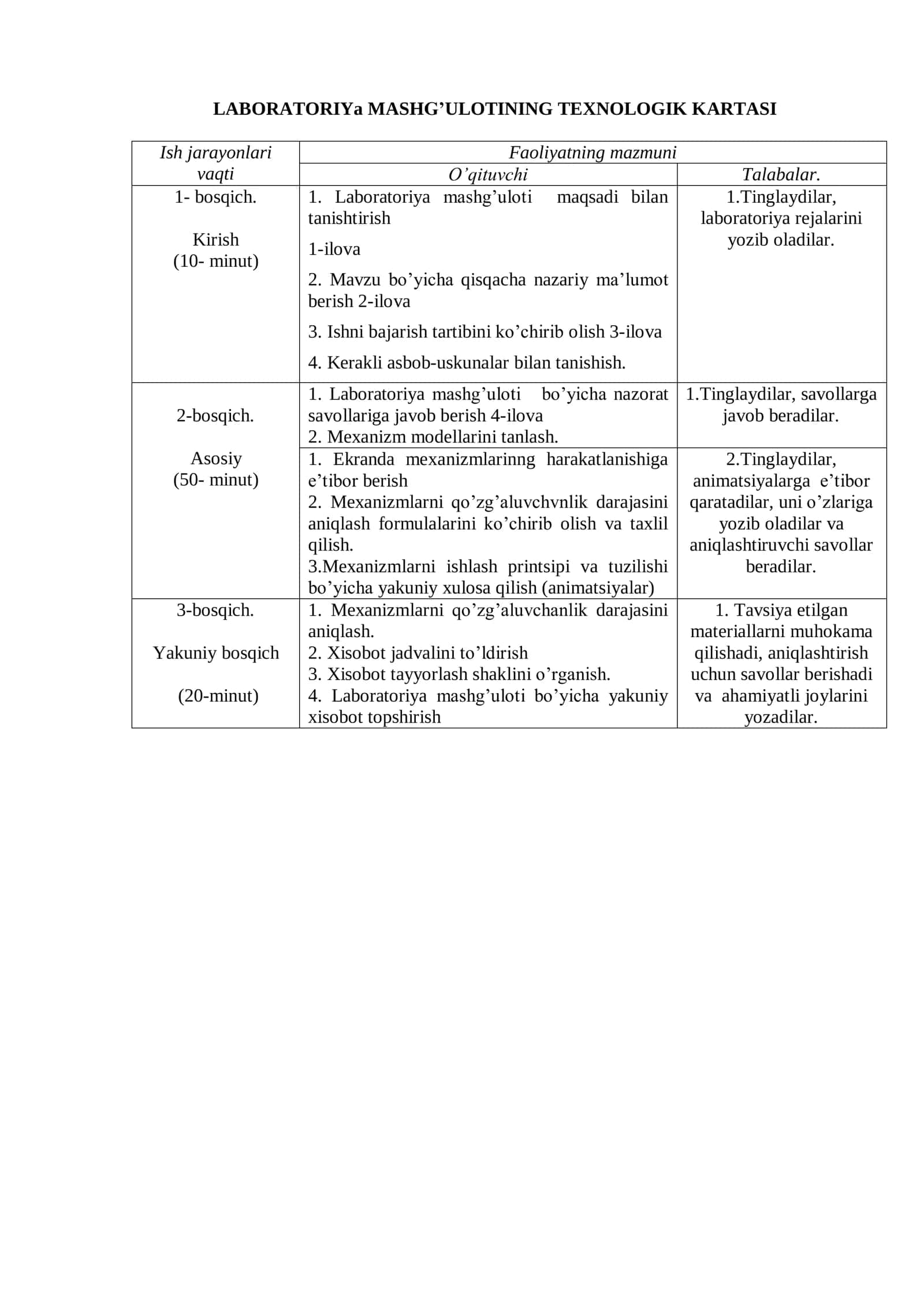 Tekis mexanizmlarni strukturaviy analizi 2