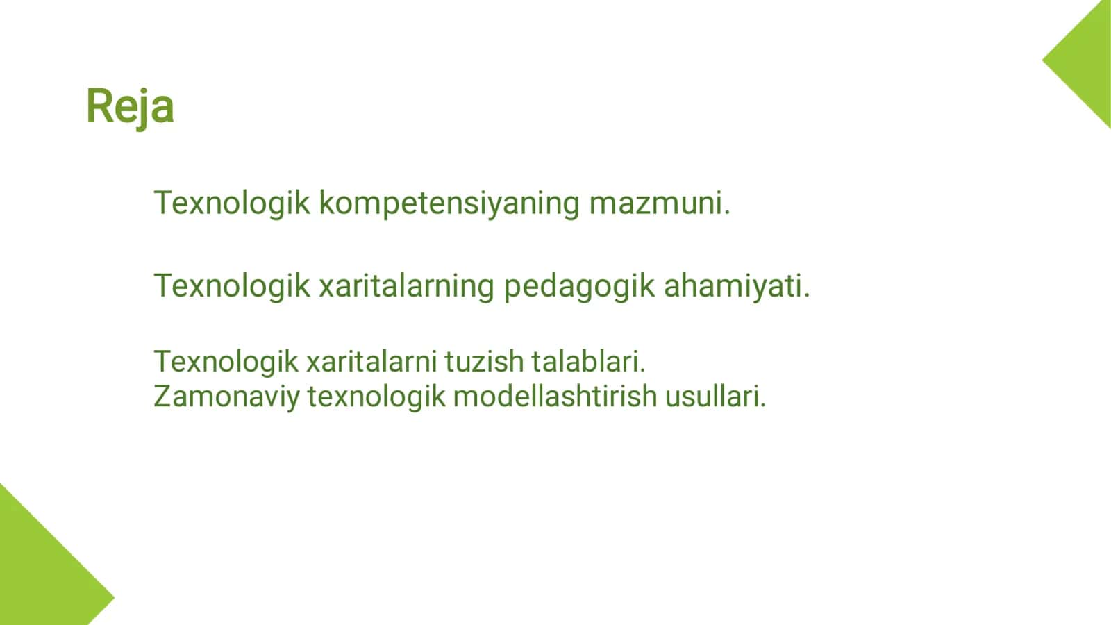 O‘qituvchining texnologik kompetensiyasi va texnologik xaritalarni modellashtirish 2