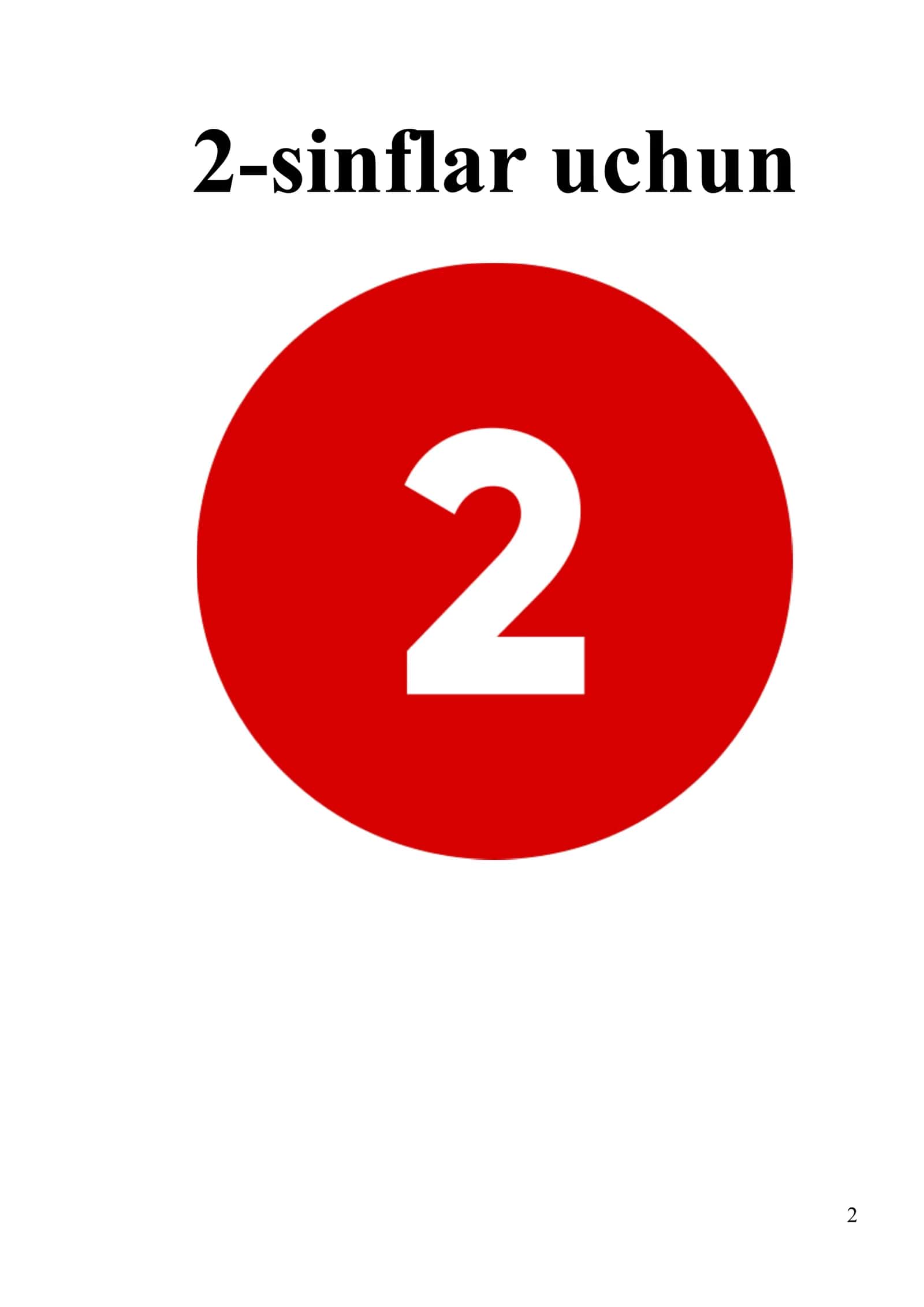 2-sinfdan 7-sinfgacha bolgan oquvchilar uchun Geografiya fanidan testlar to'plami javoblari bilan 2