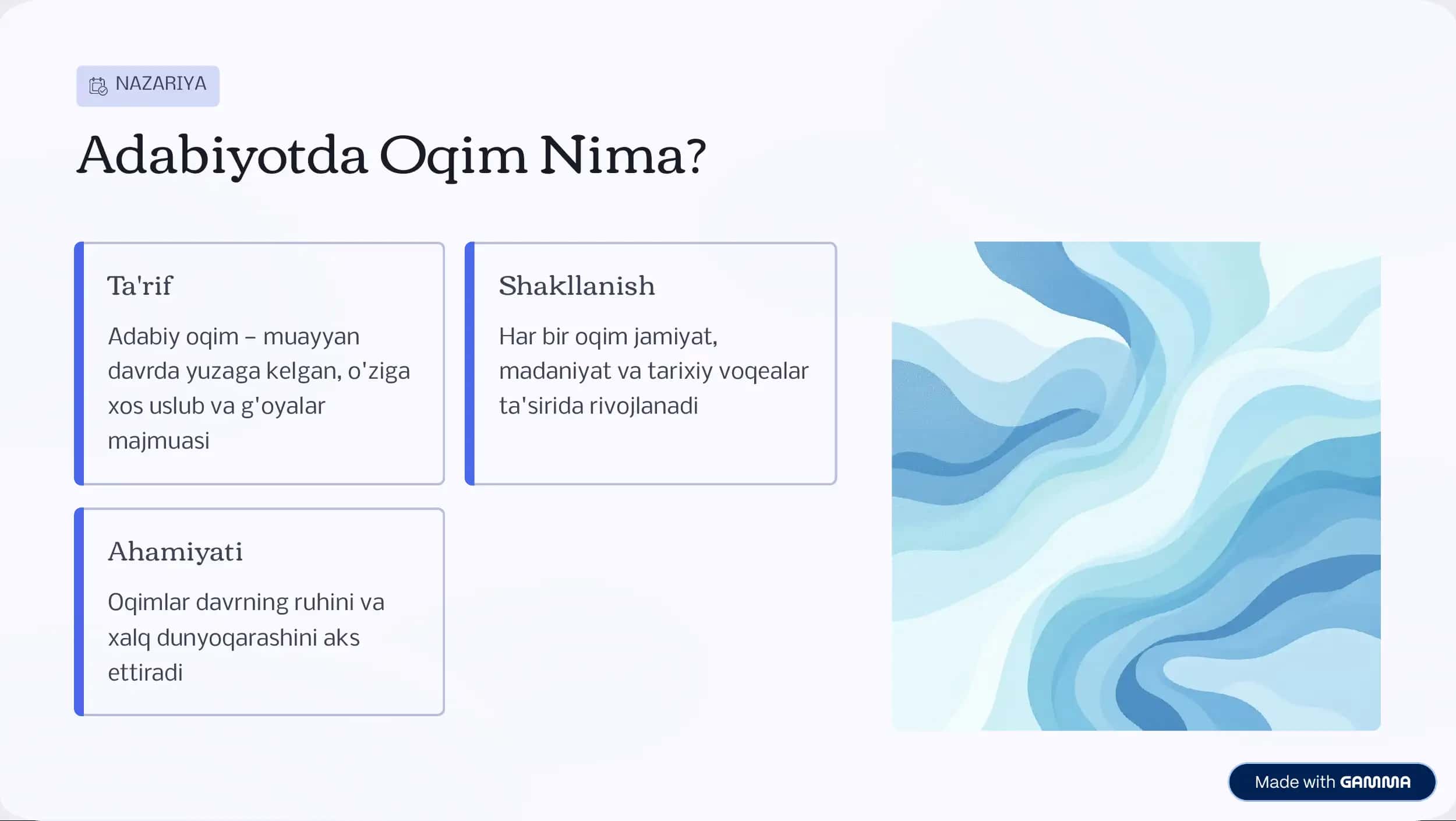 Adabiy Oqimlar: Tarixdan Zamonaviylikka 2