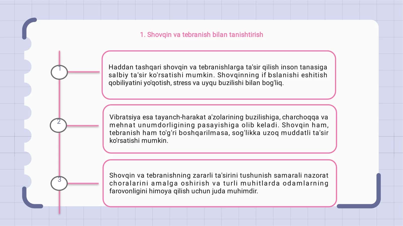 Shovqin va titrashning inson organizmiga zararli ta’siri 2