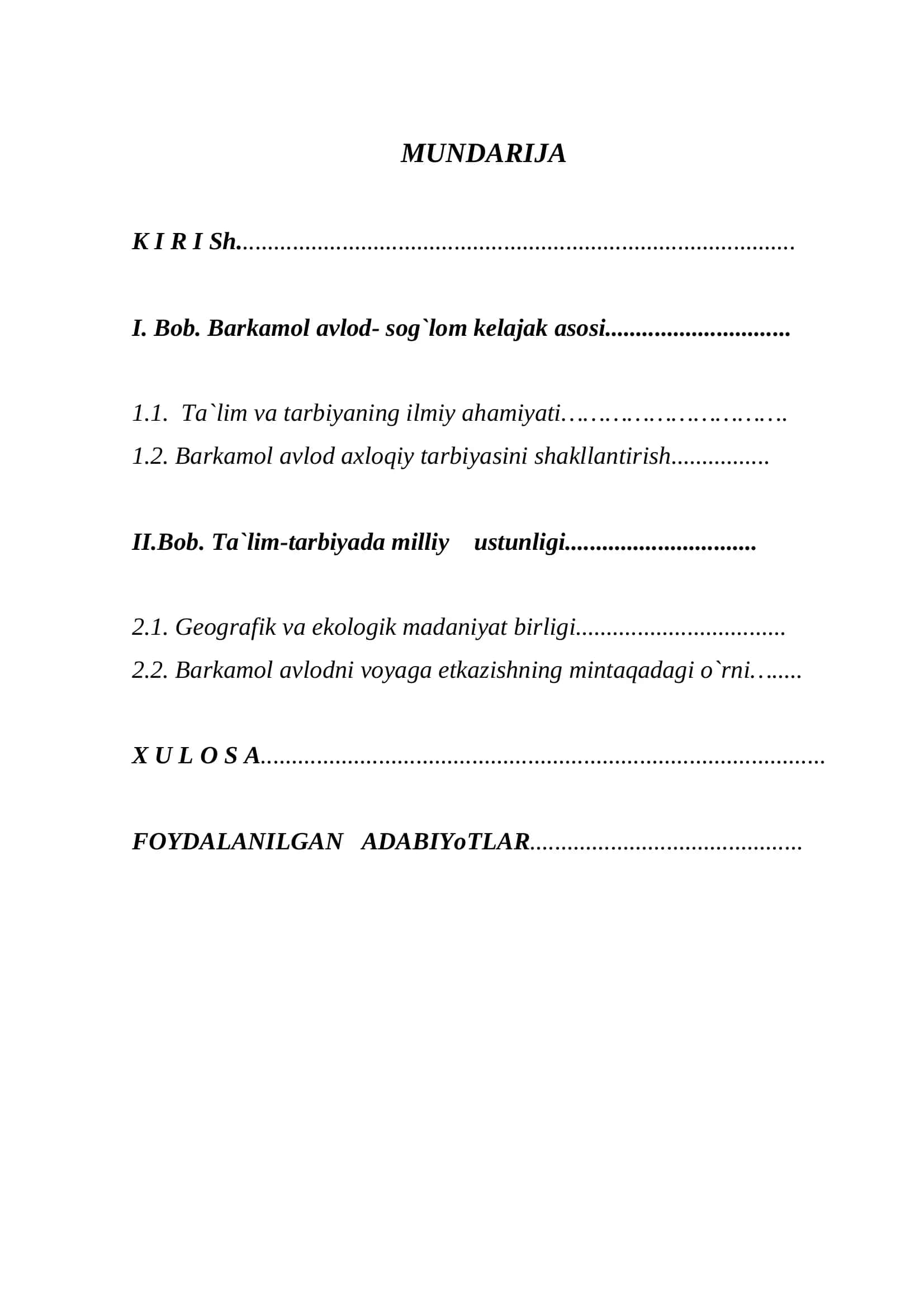 Barkamol avlodni voyaga etkazishning ilmiy pedagogik asoslari 2