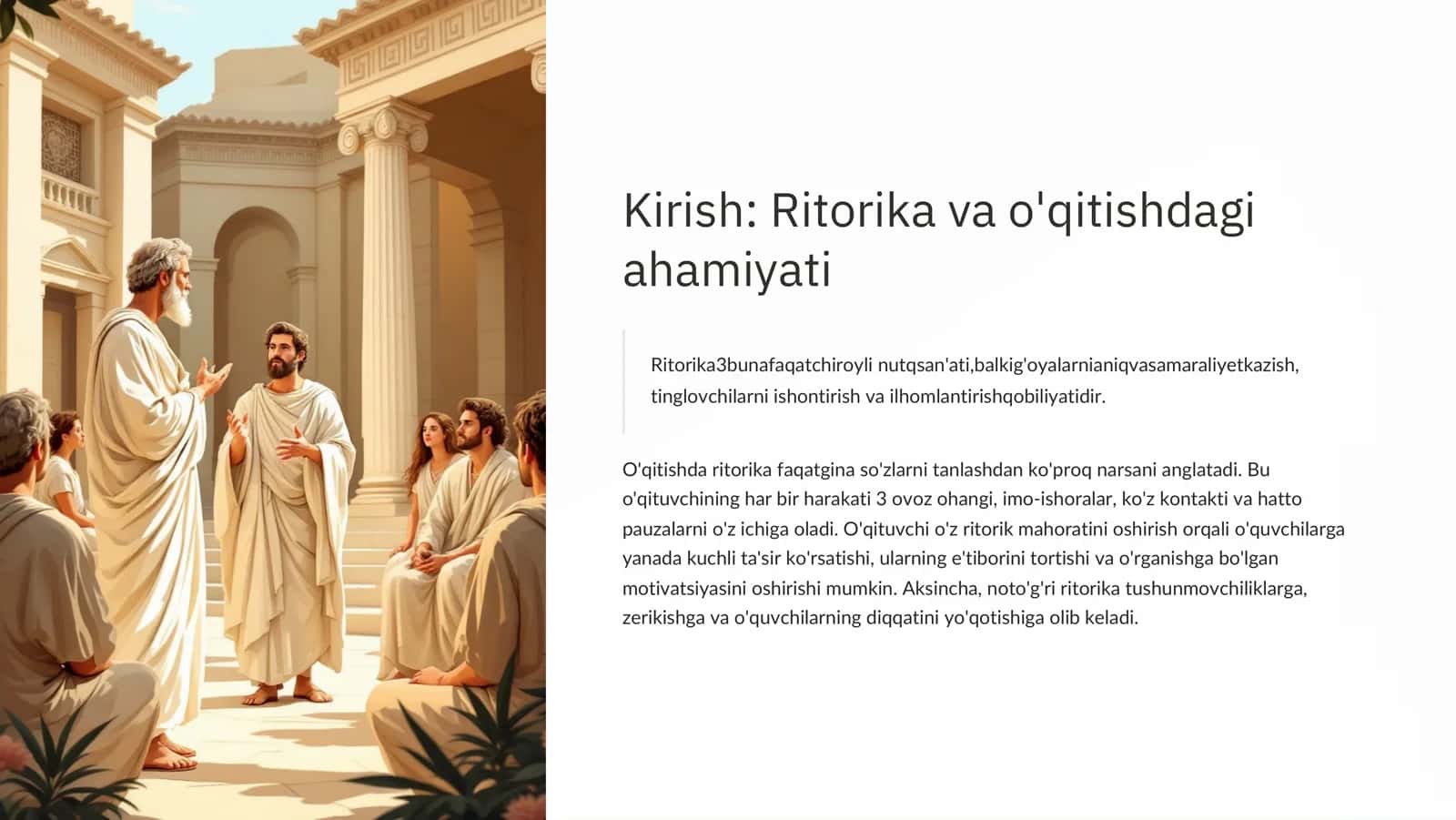 O'qituvchining ritorik xatolari: Nima uchun ularni bilishimiz kerak? 2