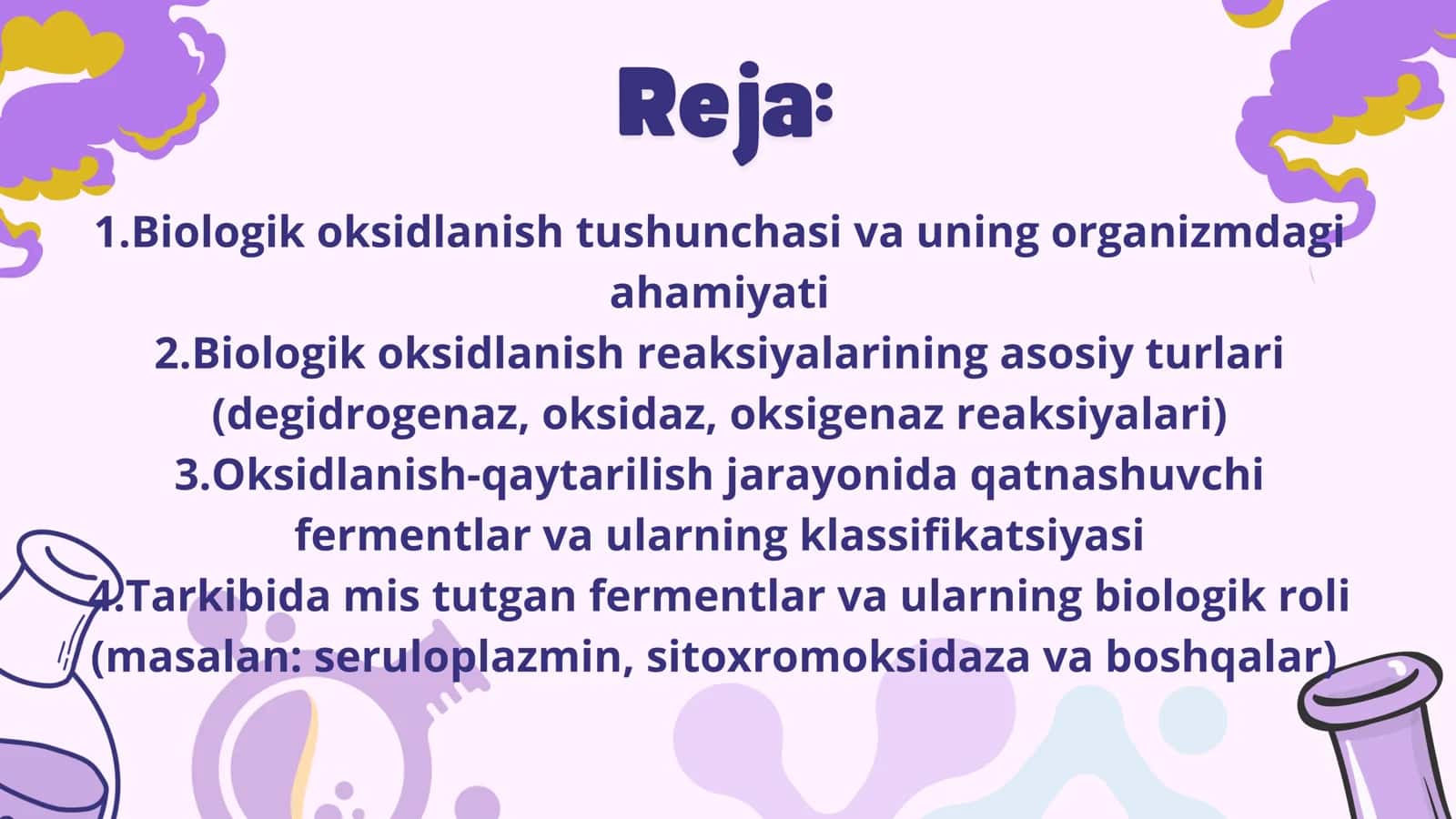 Biologik oksidlanish reaksiyalar turi 2