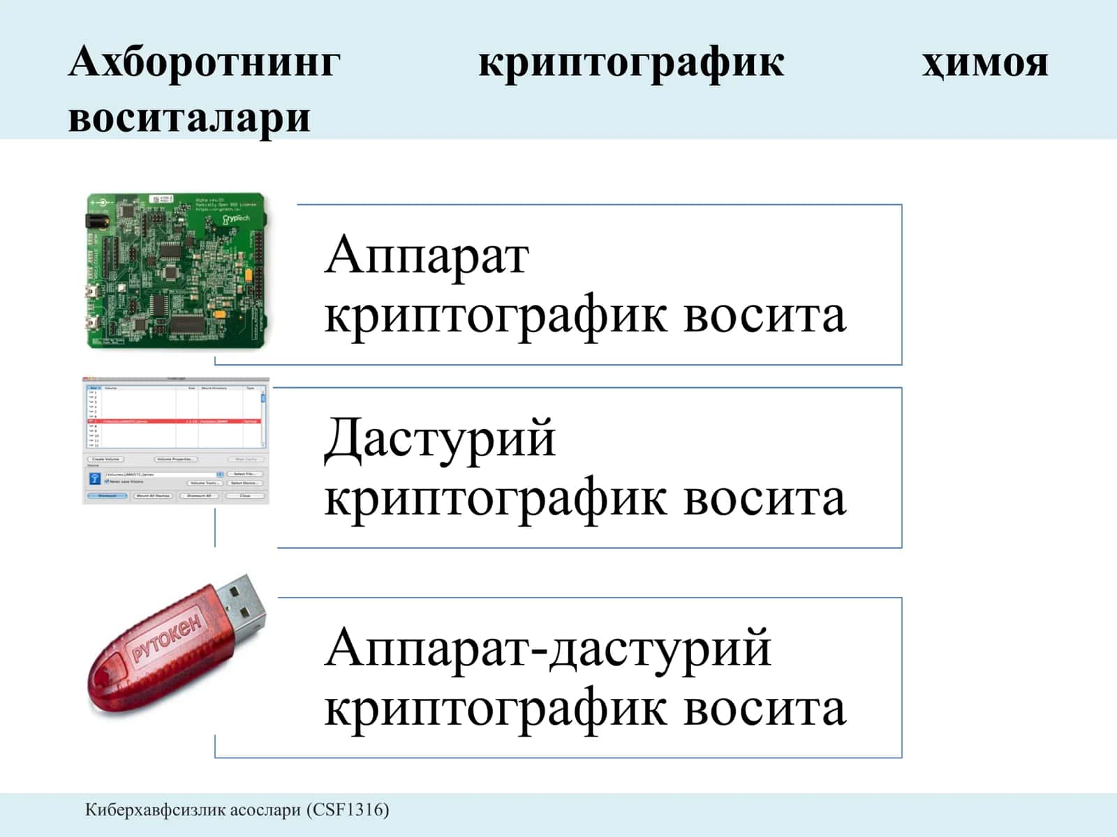 Киберхавфсизлик асослари (CSF1316) 2