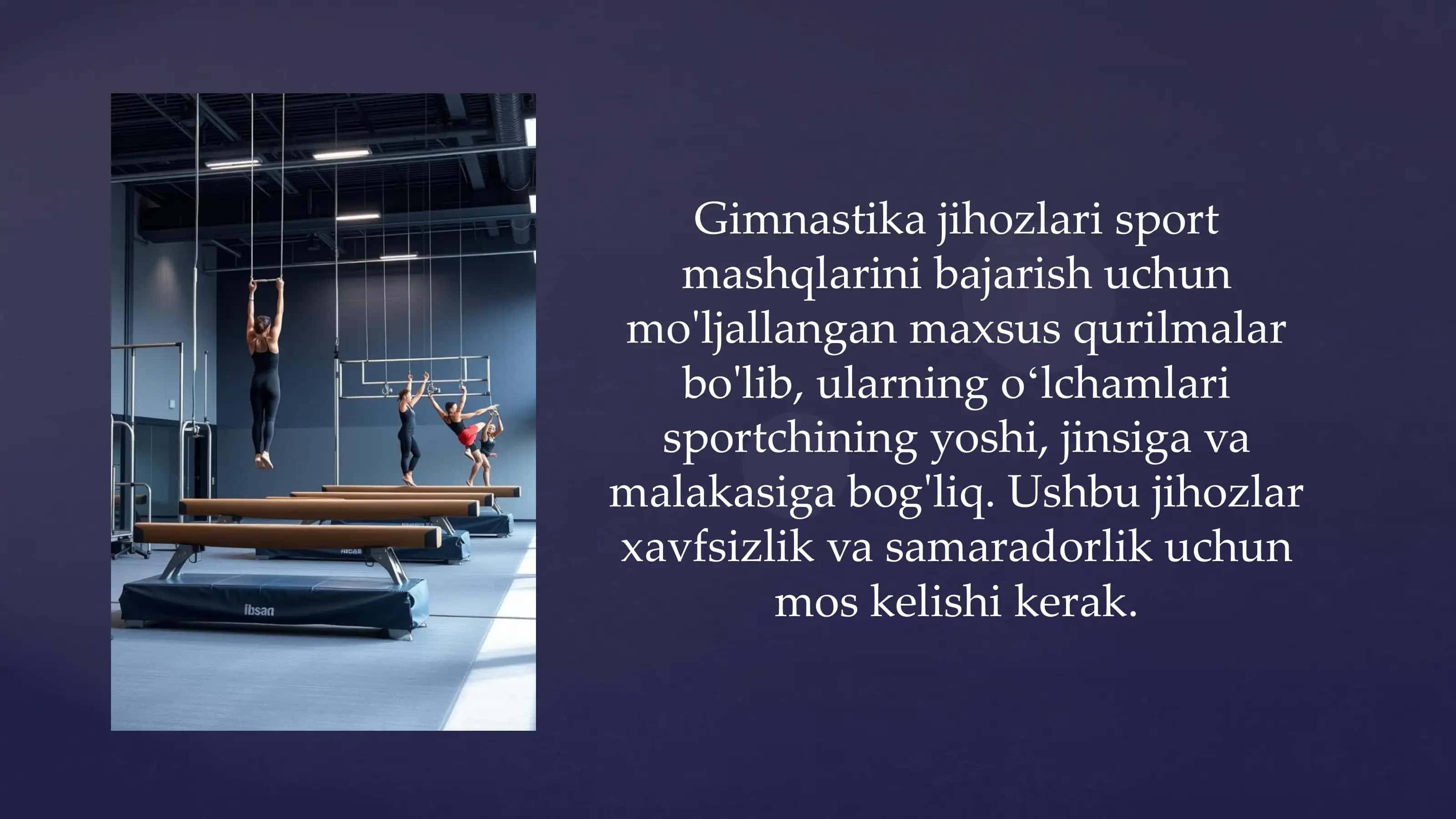 Gimnastika jihozlari va anjomlari 2