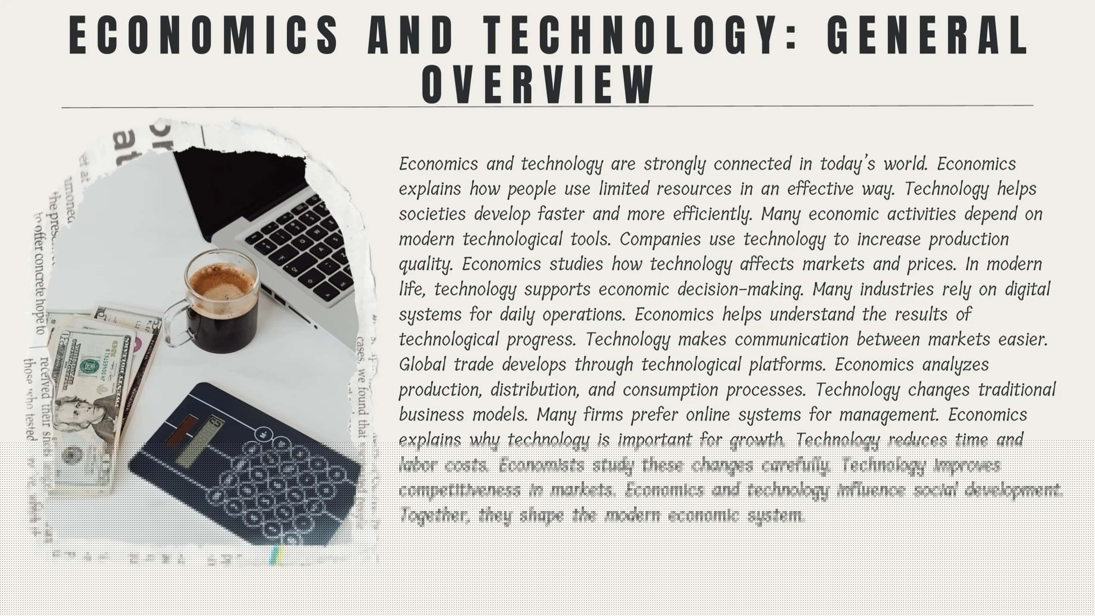 Economics and Technology: General Overview 2