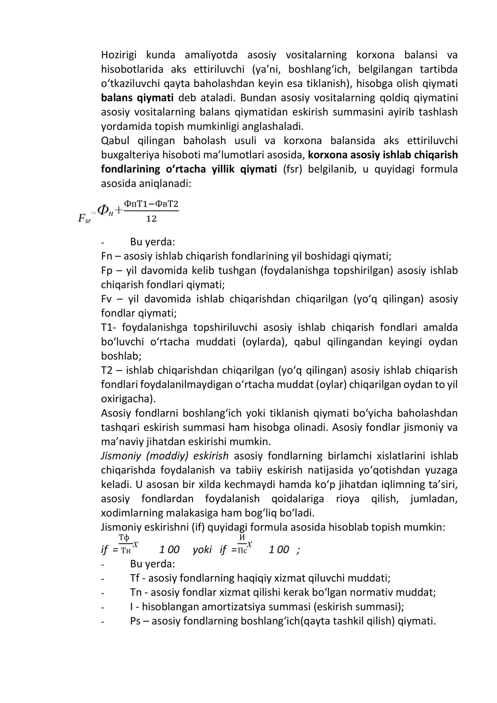 Sanoat tarmoqlari korxonalari asosiy fondlarining eskirishi va amortizatsiyasi 2