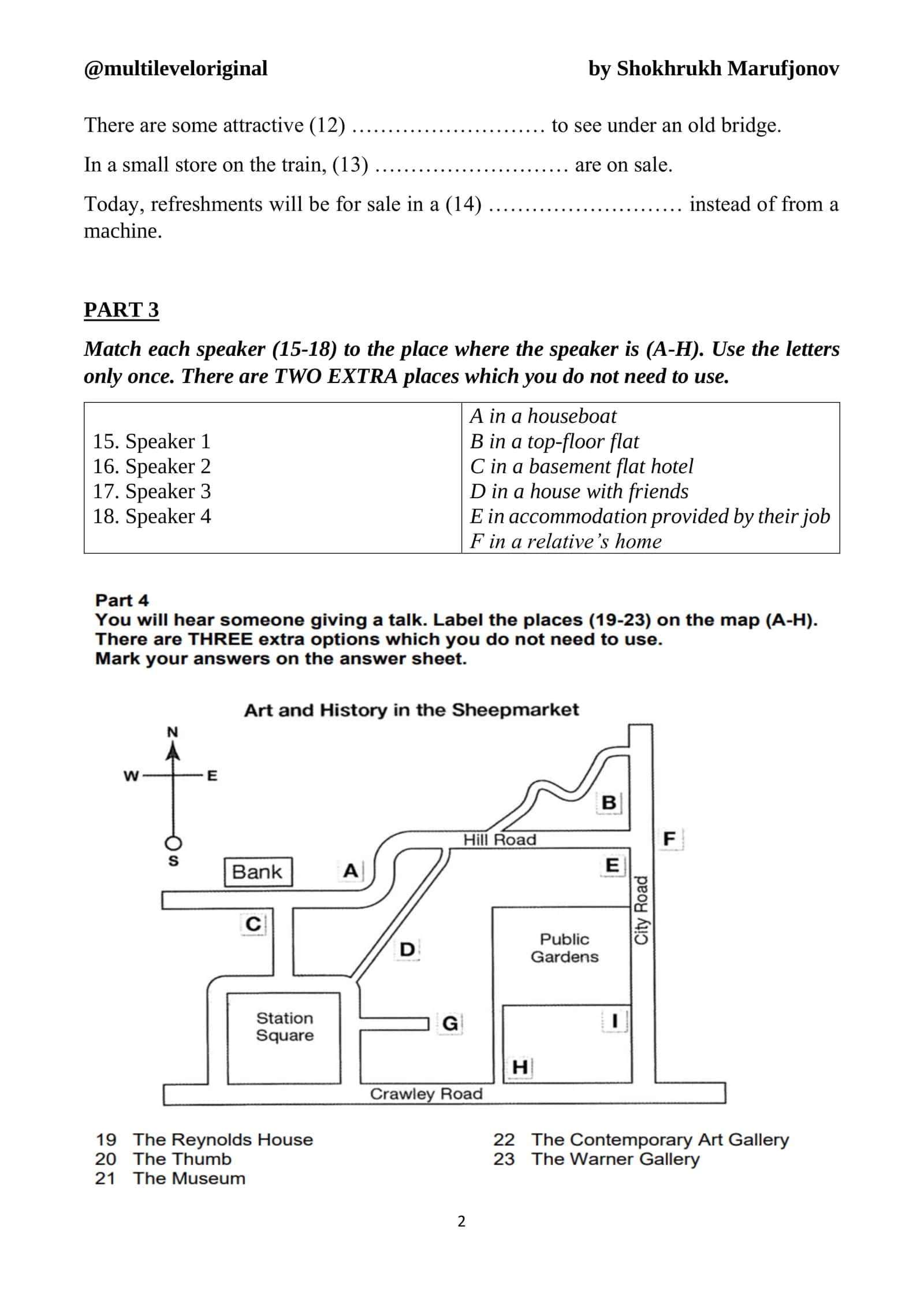 Full mock test (Listening and Reading ) 2