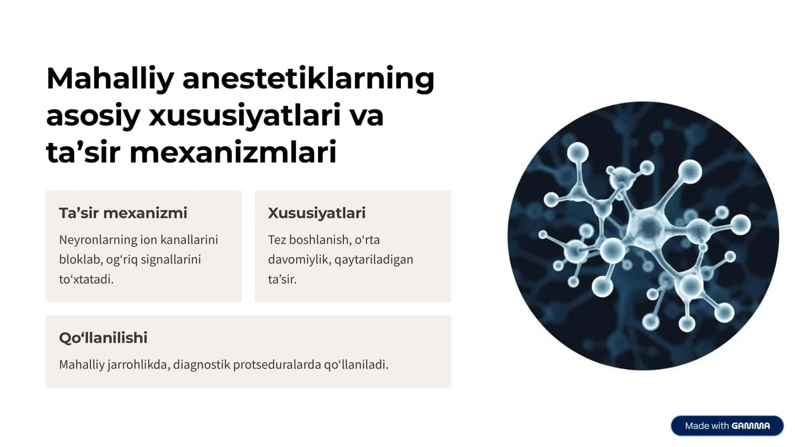 Mahalliy anestetiklarni ta¾sirini uzaytirish 2