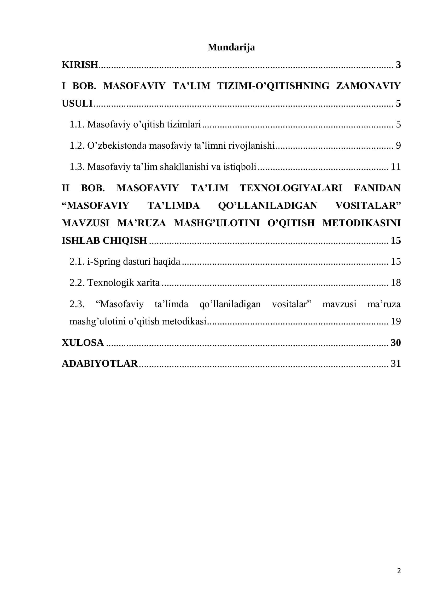 ―Axborot texnologiyalari‖ fanini pedagogik va axborot texnologiyalari yordamida o‘qitish metodikasi 2