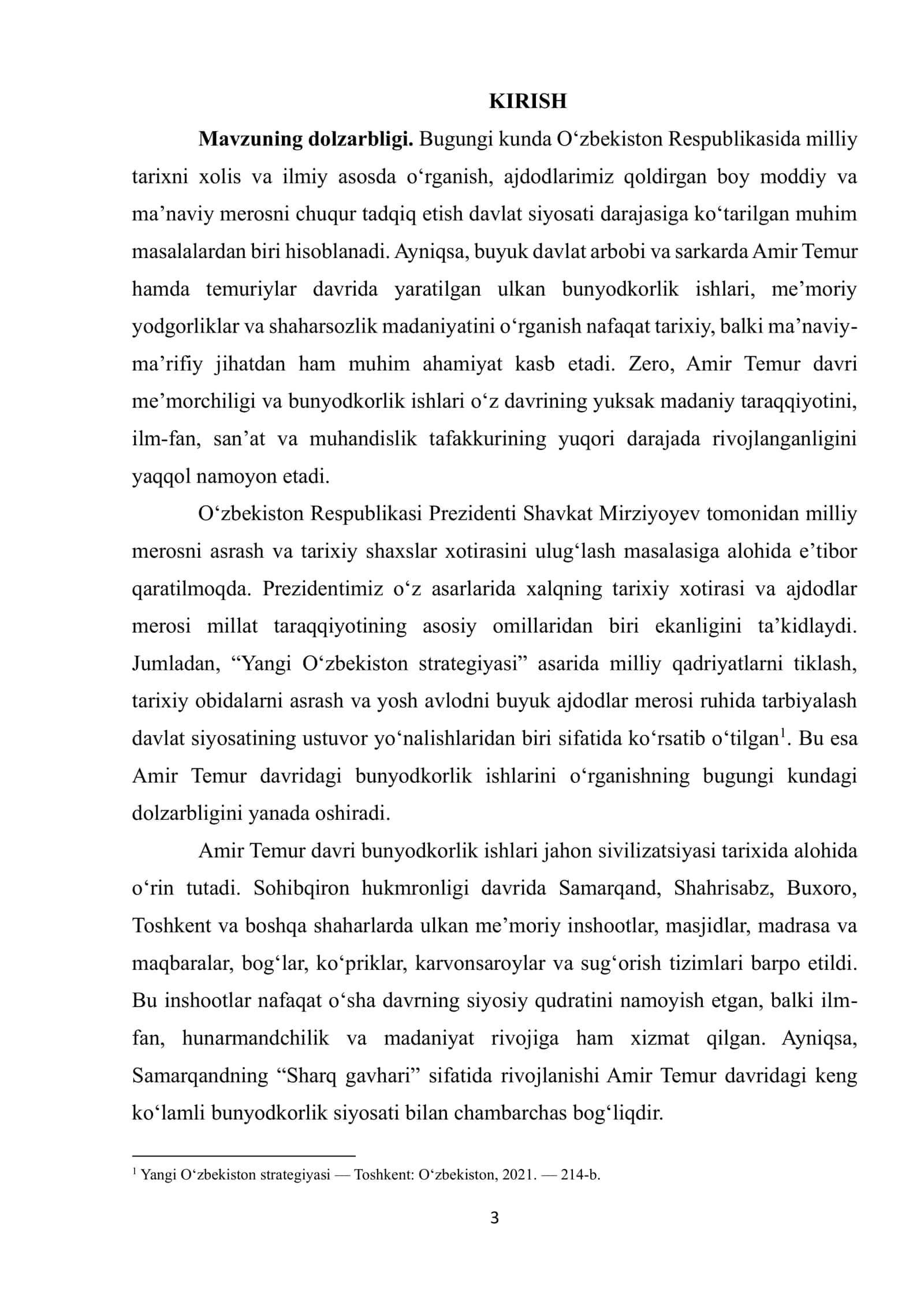 Amir Temur davrida bunyodkorlik ishlari 2
