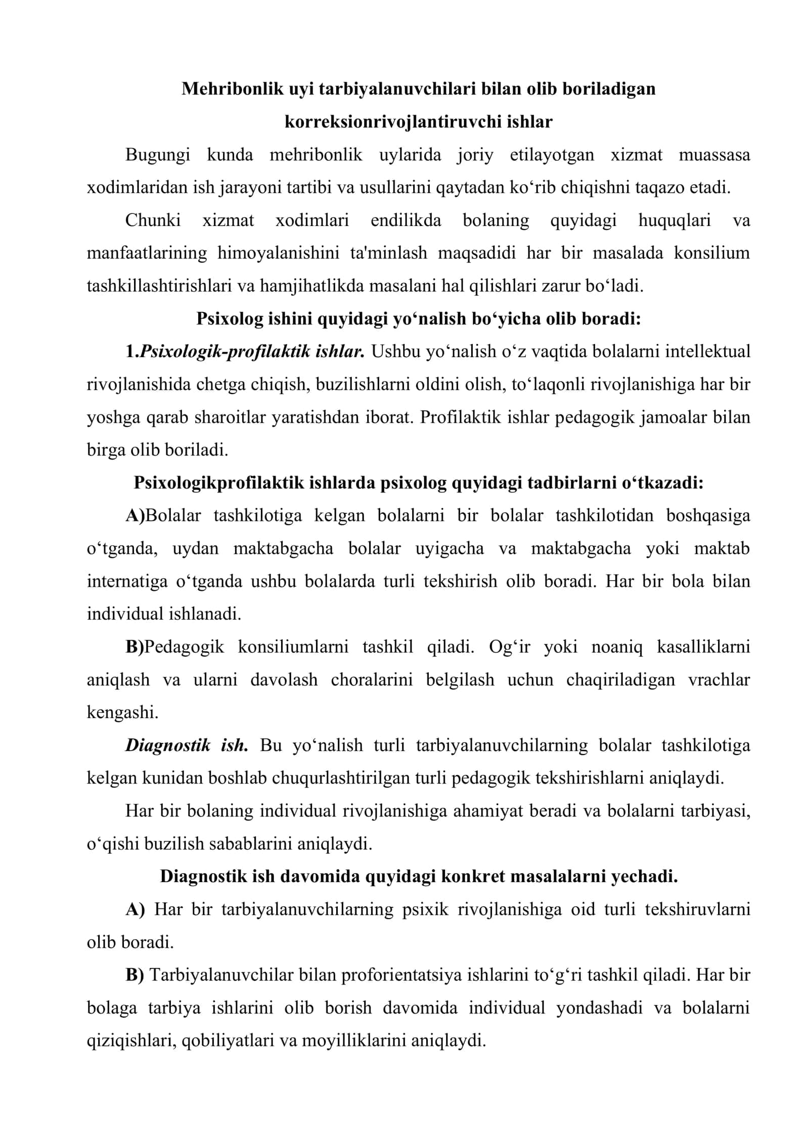 Internat tarbiyalanuvchilarining moslashuviga ijtimoiy psixologik yordam 2