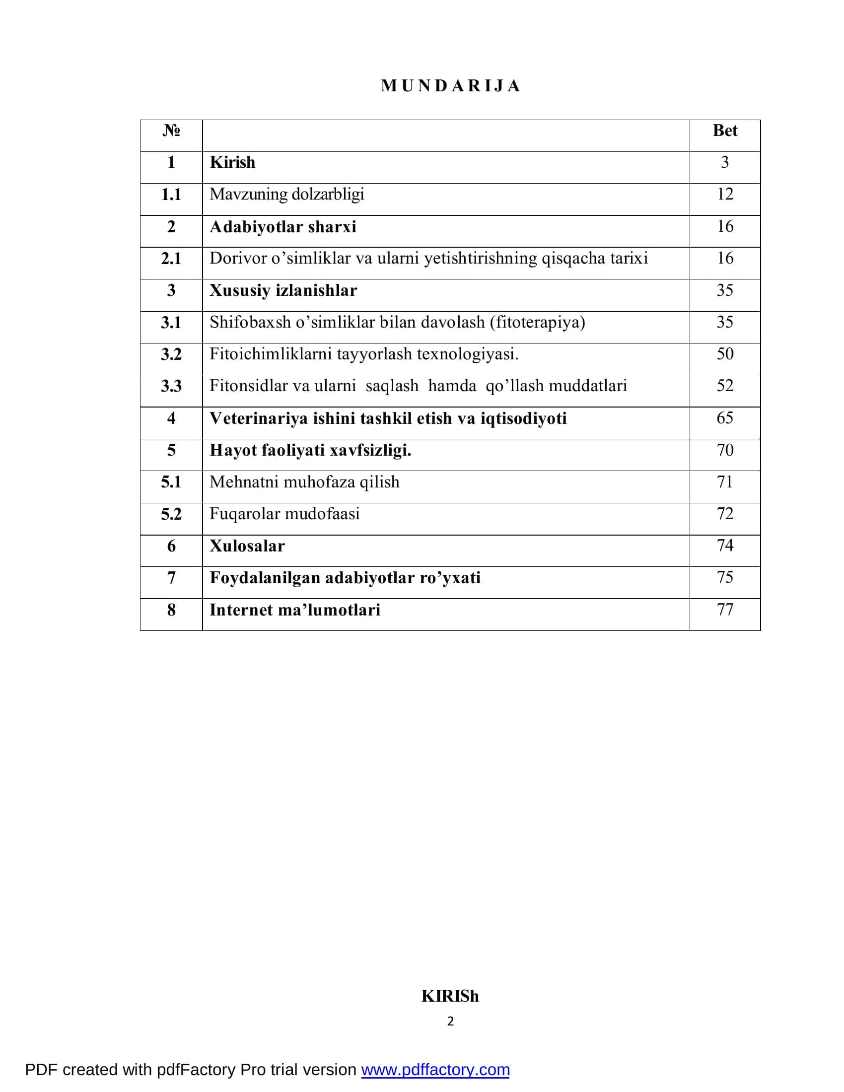 Fitonsidlarning veterinariya amaliyotidagi ahamiyati va qo’llanilishi 2