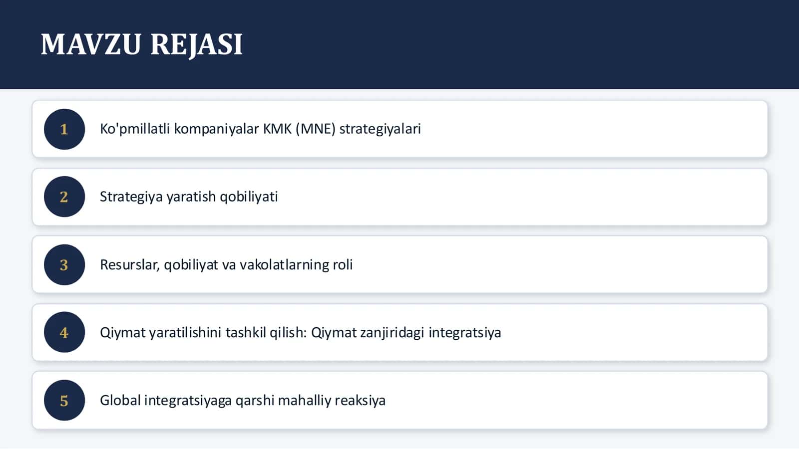 XALQARO BIZNES STRATEGIYALARI 2