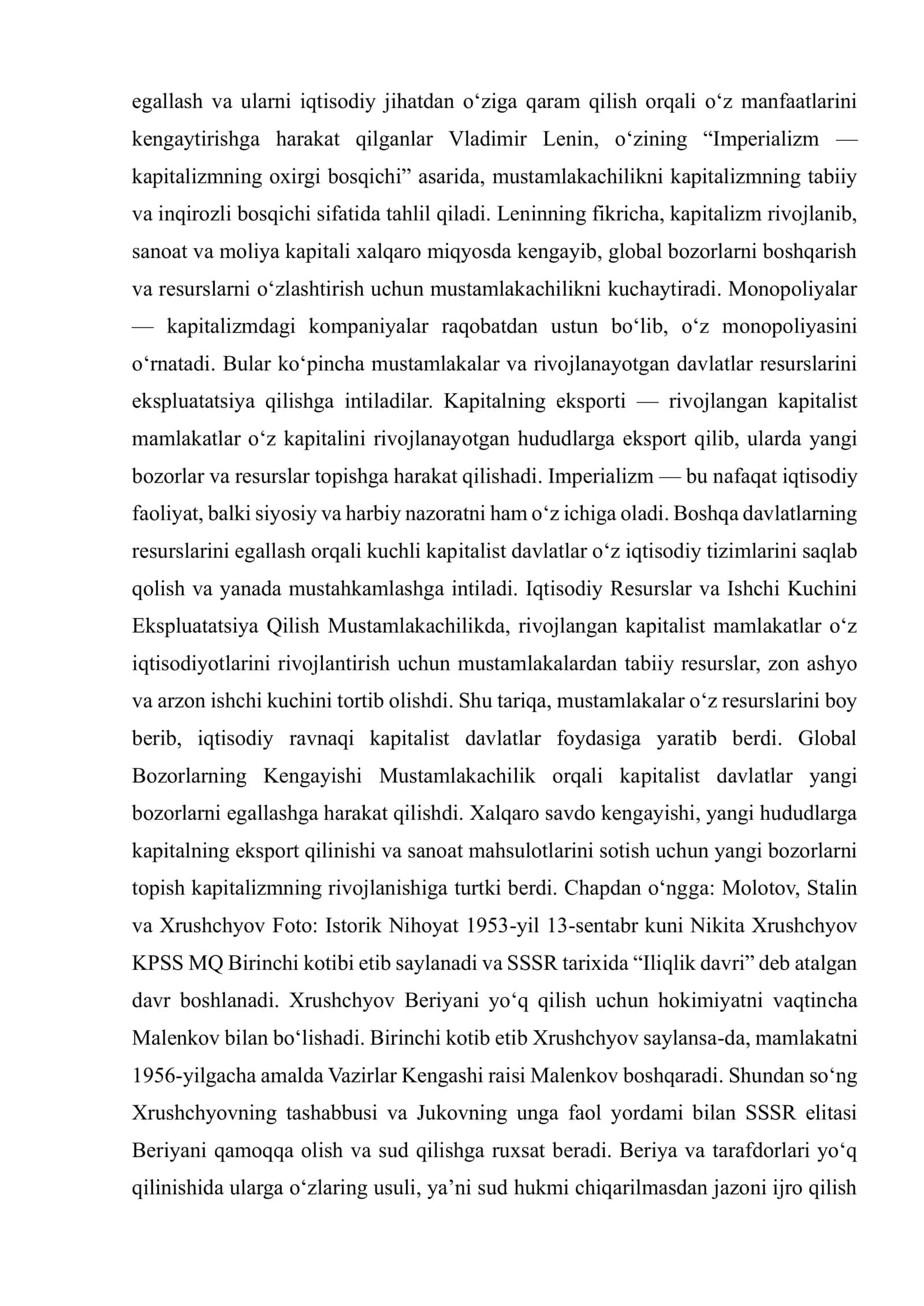 O‘rta Osiyo tarixining mustamlakachilik davri masalasi borasidagi ilmiy munozaralar (XX asrning 50-60 -yillarida ) 2