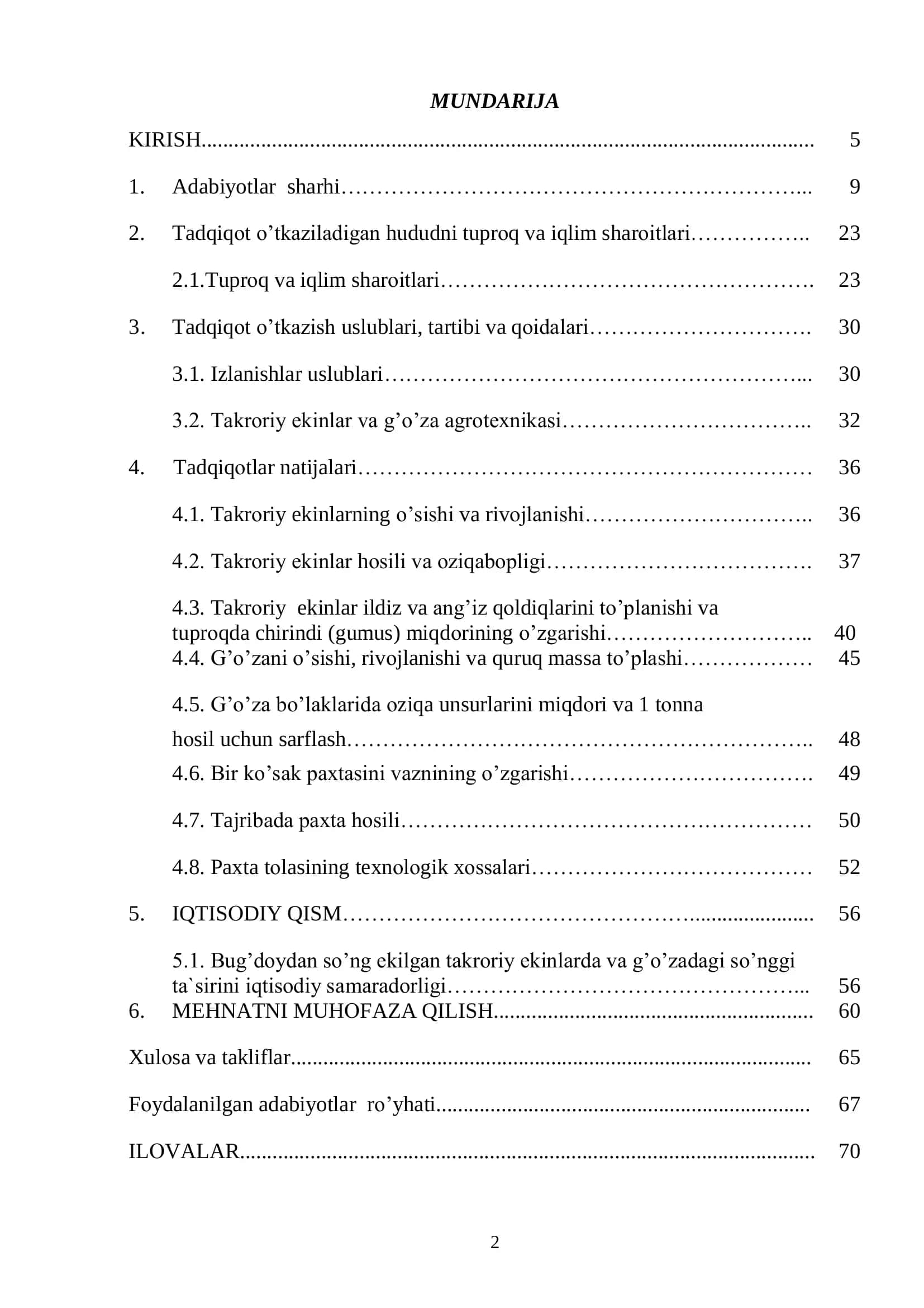 FERMER XO'JALIKLARI YERLARIDAN SAMARALI FОYDALANISH AGRОTEXNОLОGIYASINI O’RGANISH 2