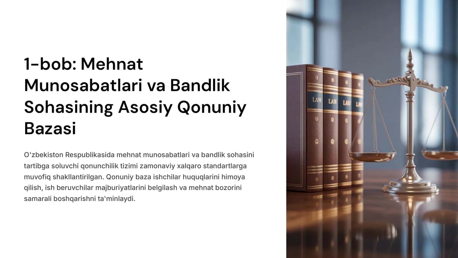 Davlatning Mehnat Munosabatlari, Bandlik va Aholi Daromadlari Siyosati 2