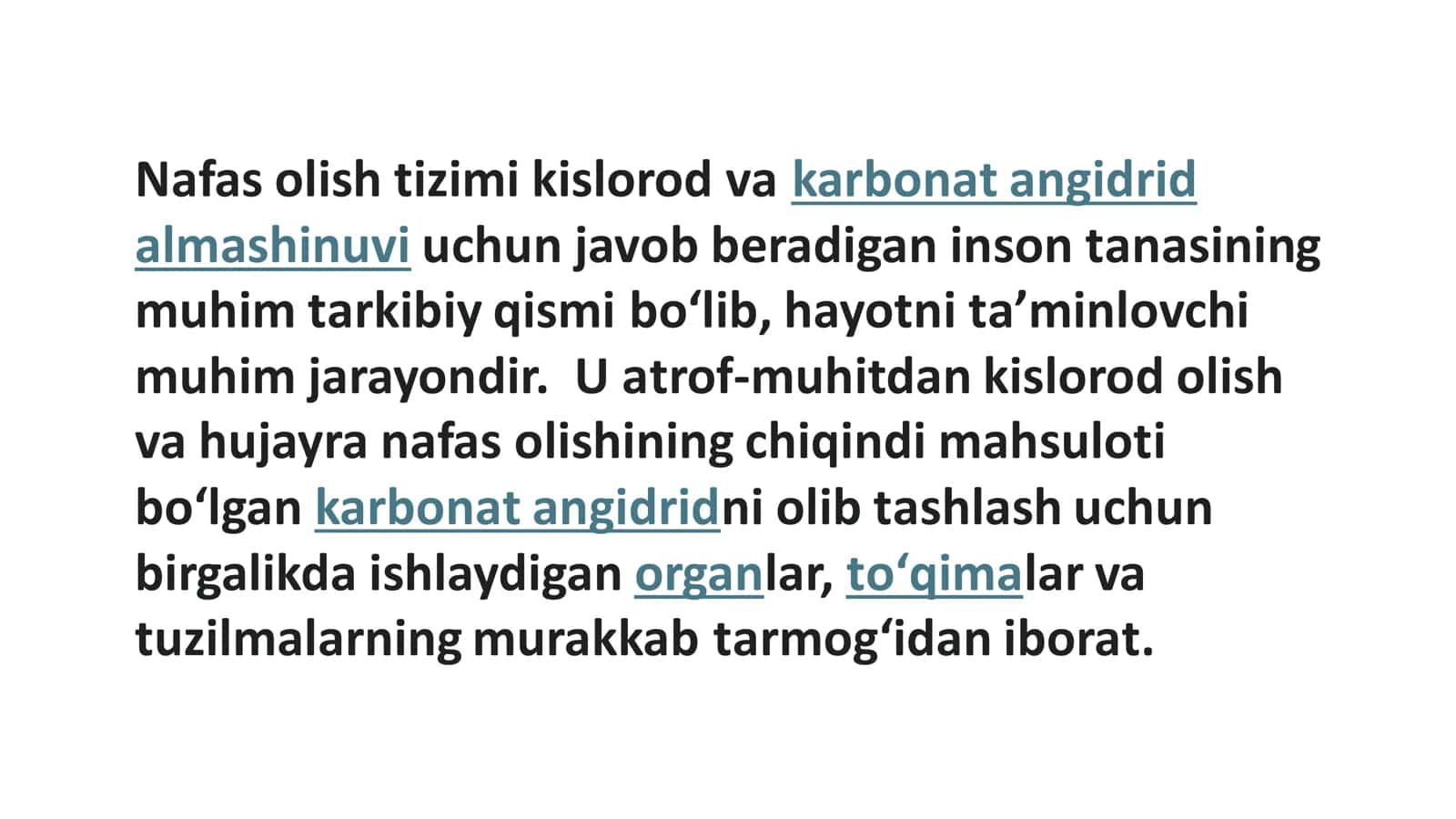 Nafas a’zolarining rivojlanishi 2