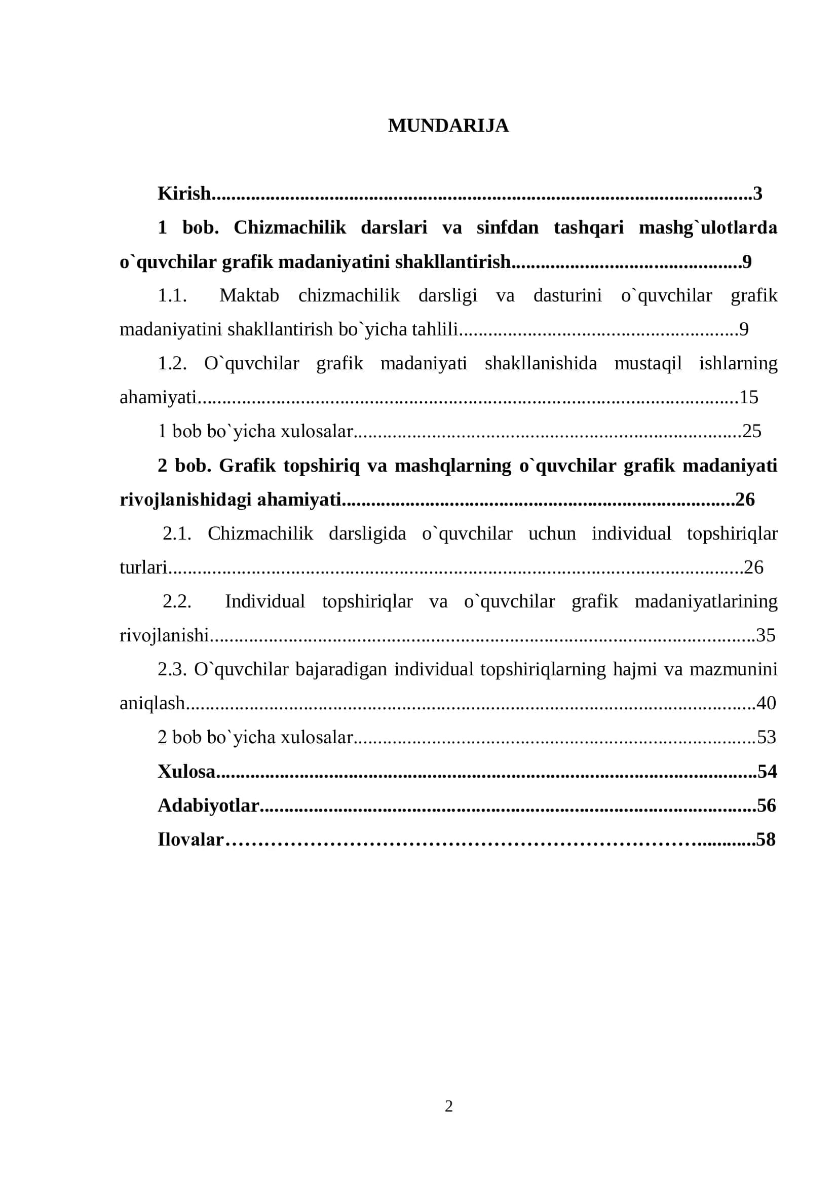 Chizmachilikdan topshiriqlarni bajarishda o’quvchilar grafik madaniyatini rivojlantirish 2