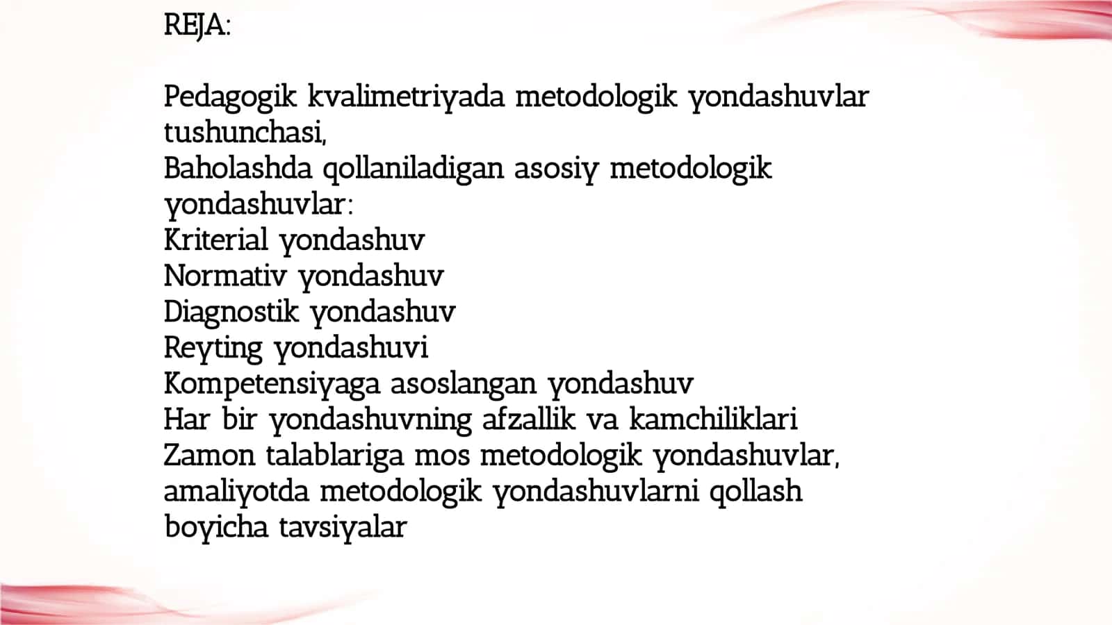 Pedagogik kvalimetriyada metodologik yondashuvlar 2