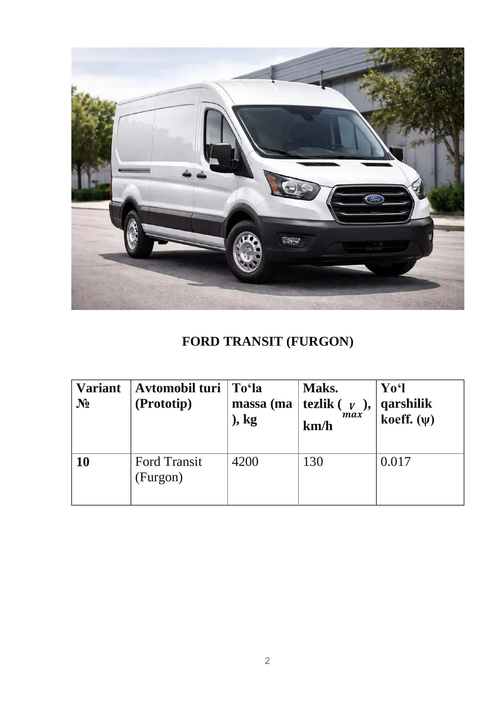 FORD TRANSIT (FURGON) 2