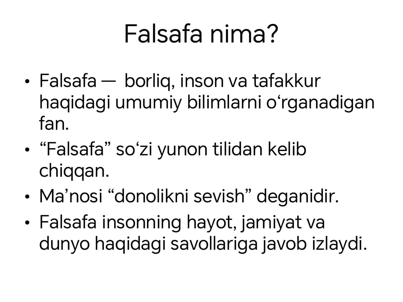 Falsafa 2