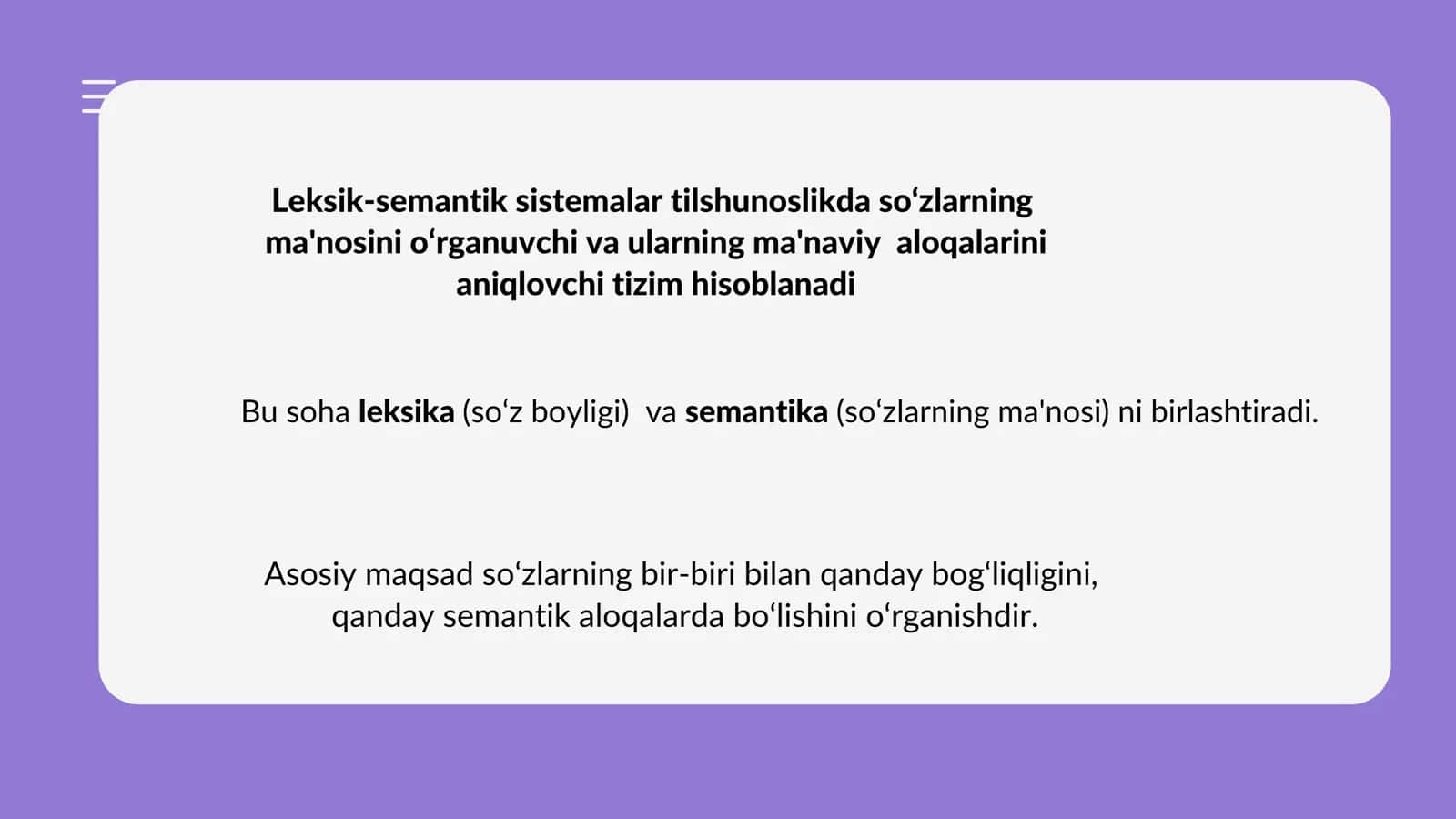 Leksik-semantik sistemalar 2