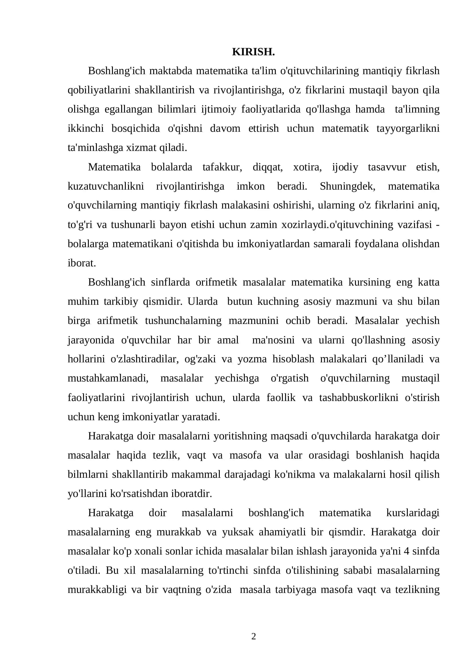 Orifmetik Masalalar 2