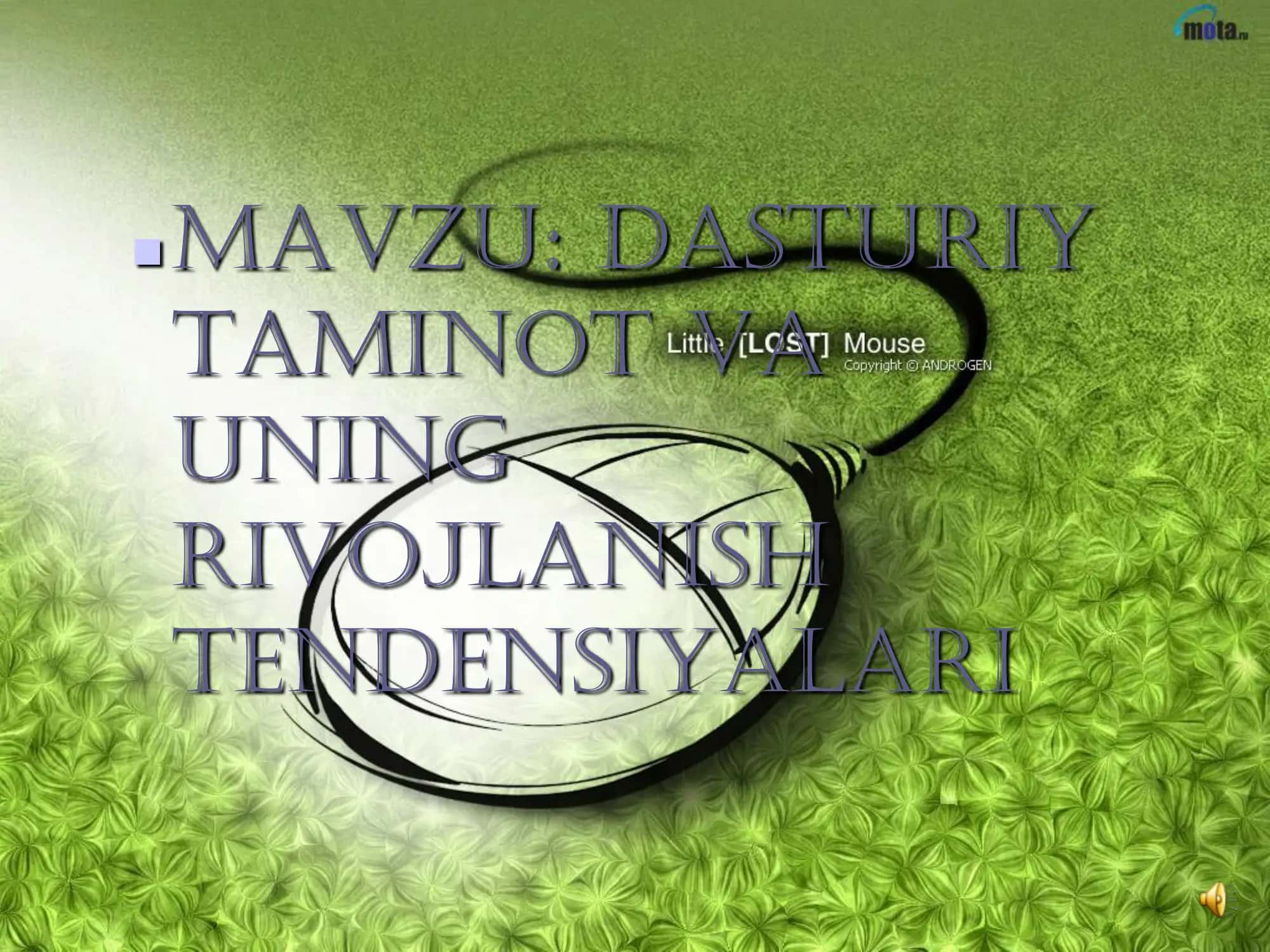 Dasturiy taminot va uning rivojlanish tendensiyalari 2