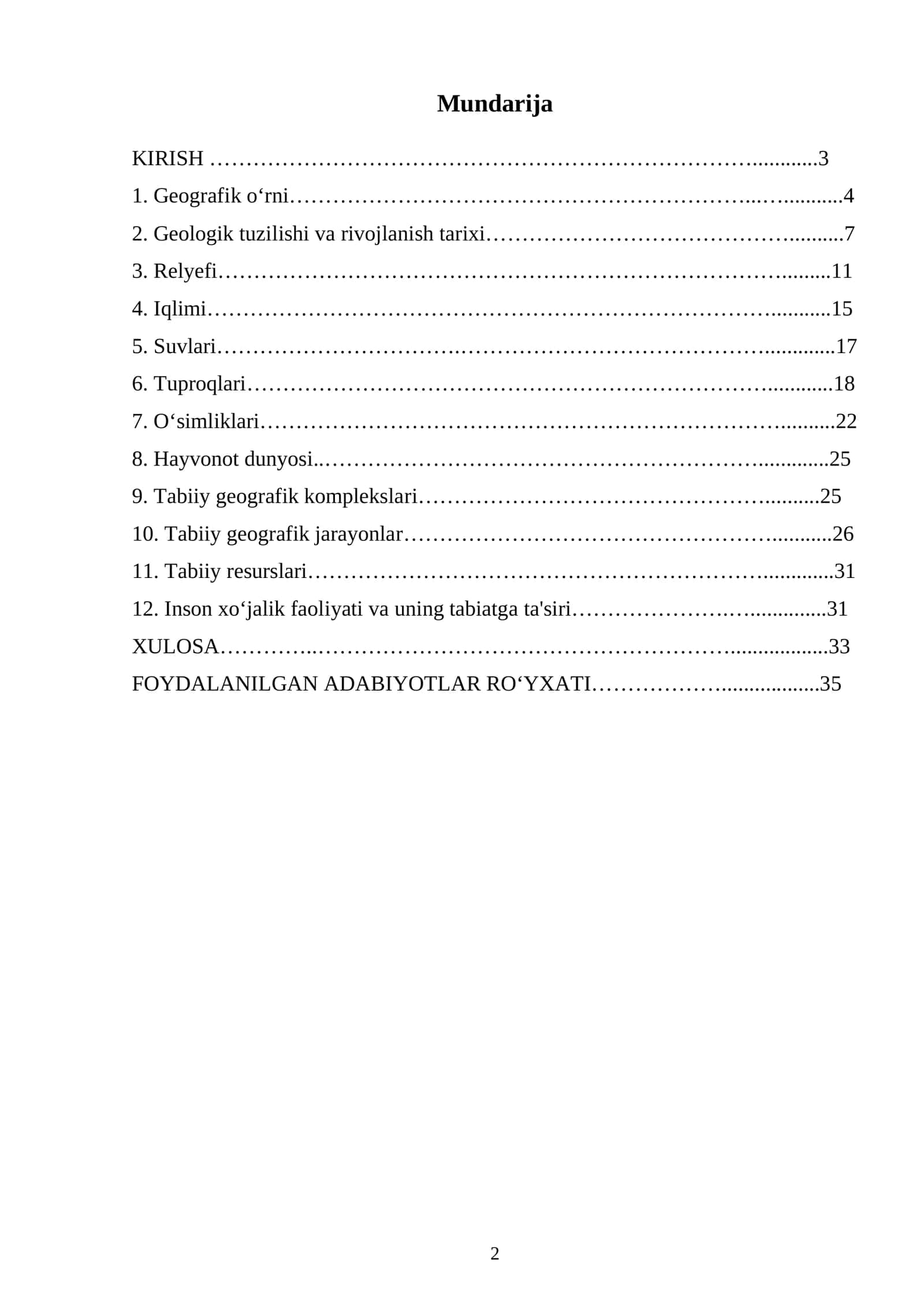 Beruniy tumani — Qoraqalpogʻiston Respublikasi Geografiyasi MALAKAVIY AMALIYOT HISOBOTI 2