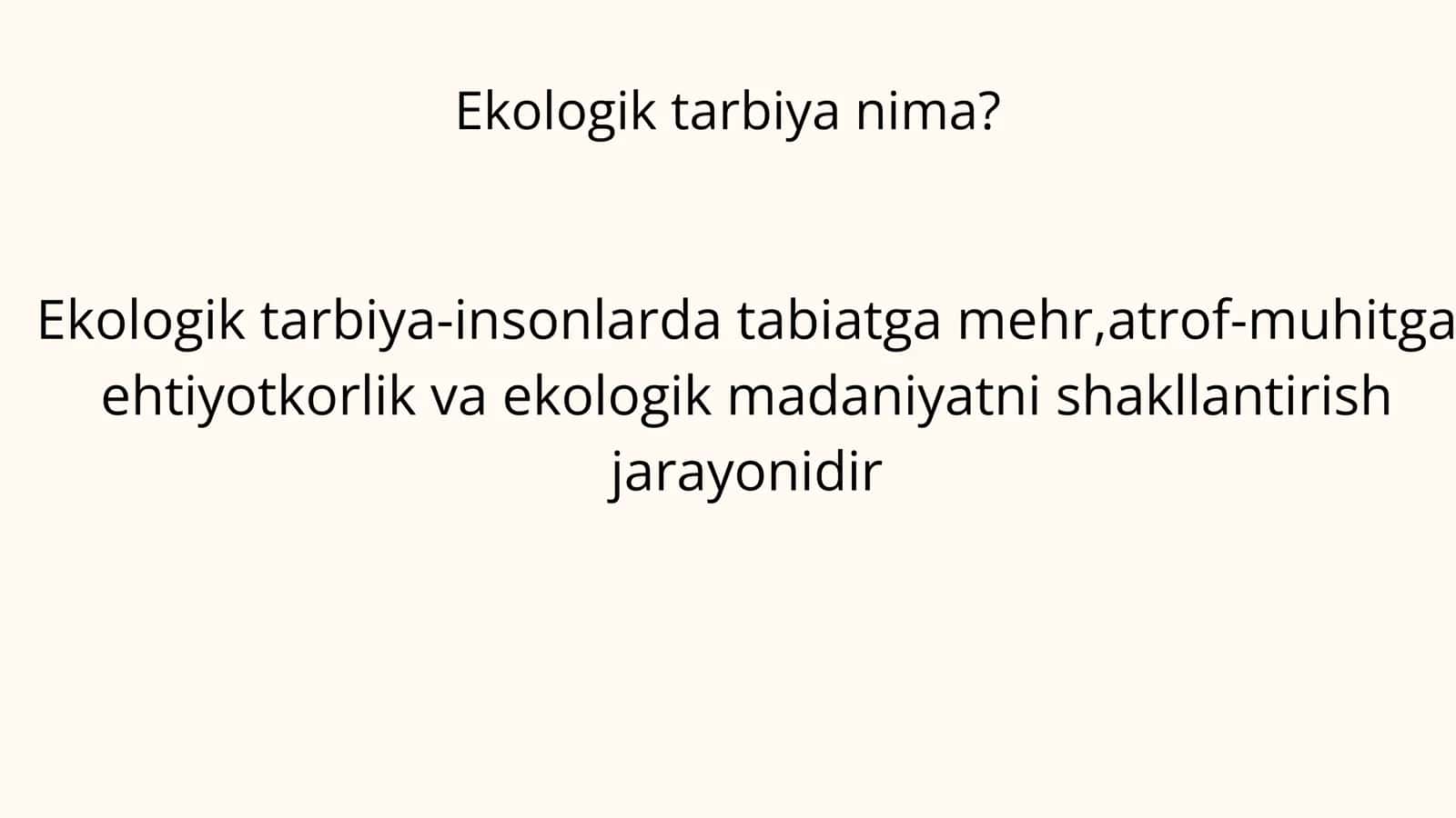 Ekologik tarbiya va global ma'suliyat 2