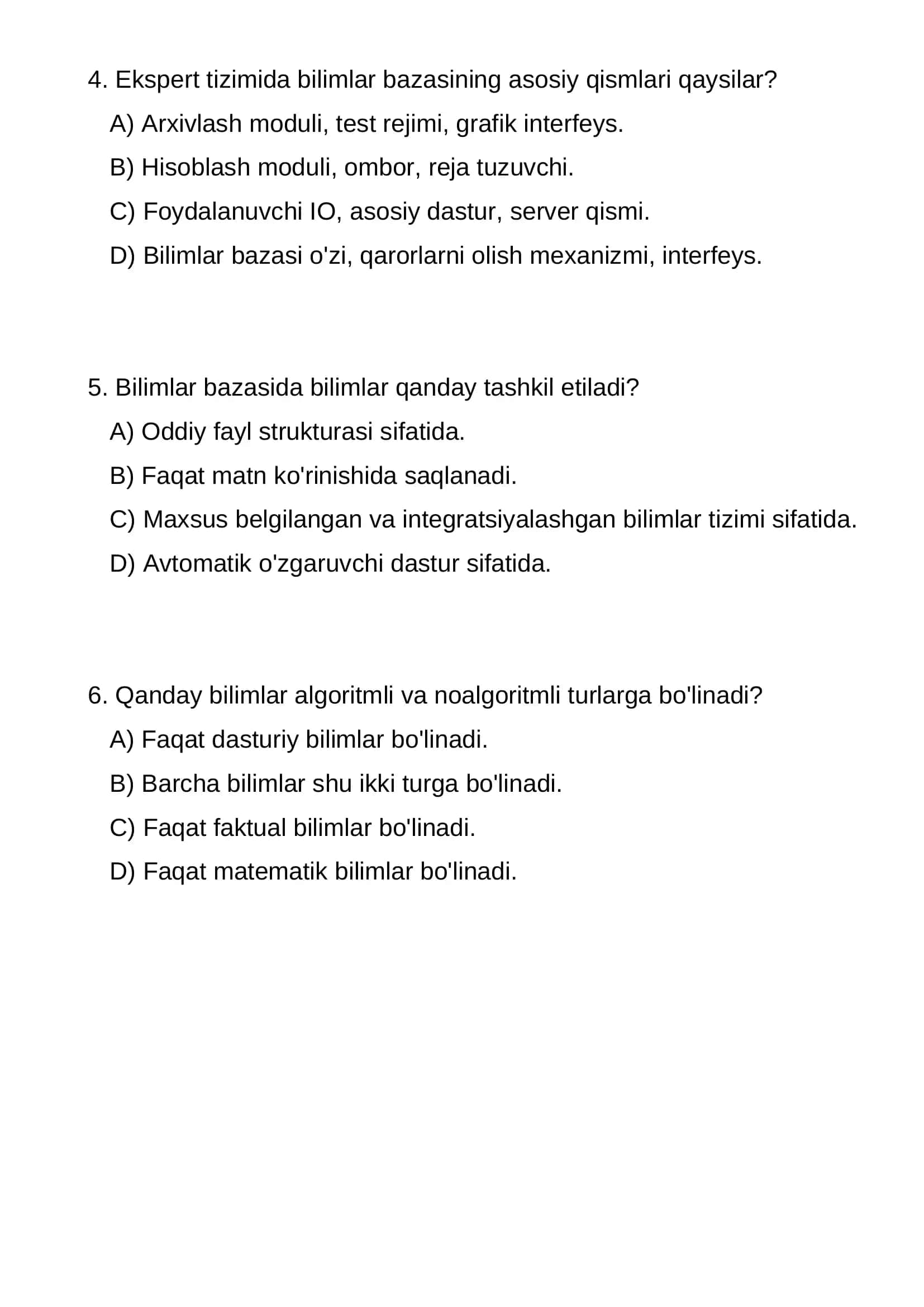 Bilimlar bazasi 2