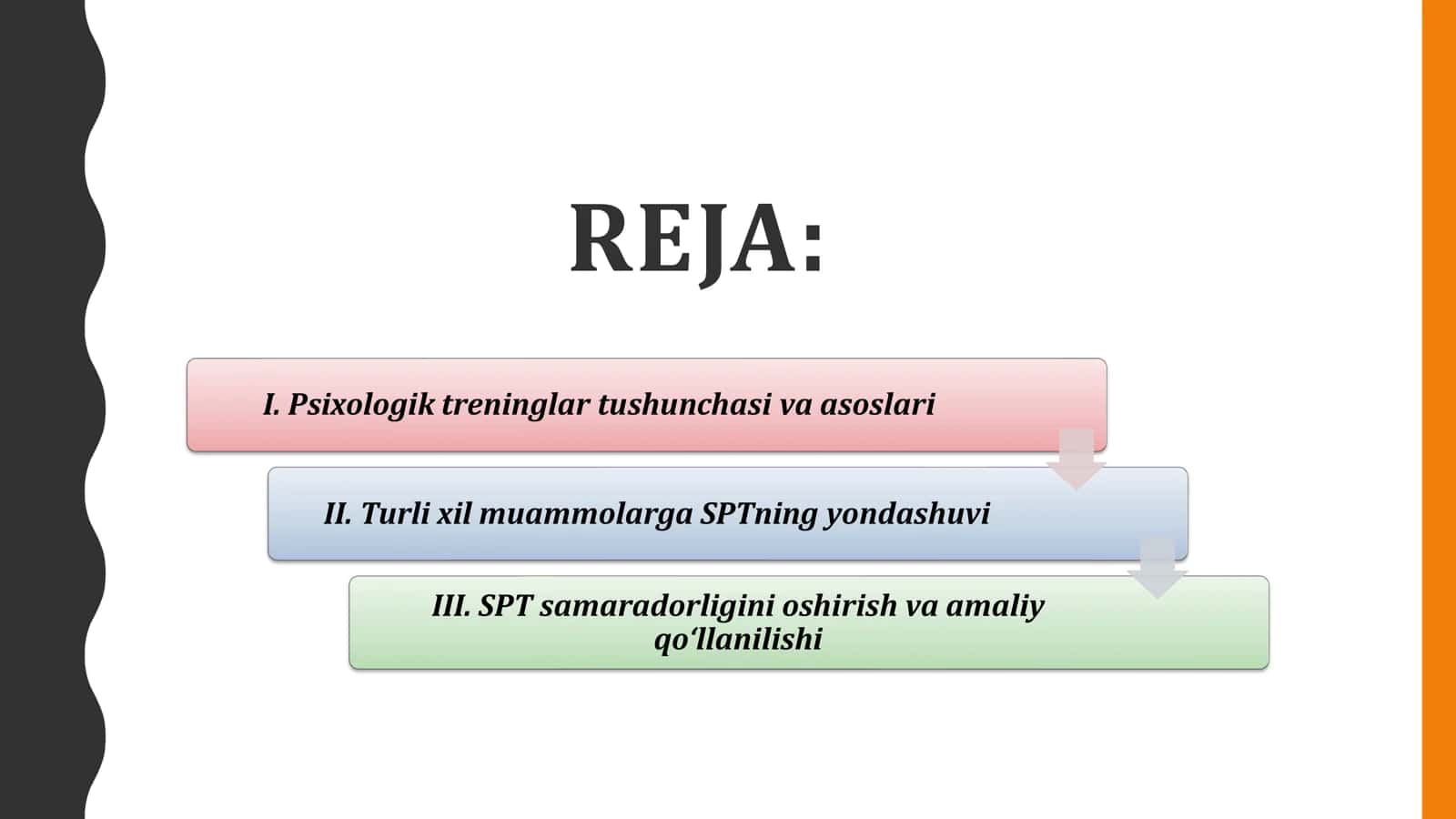 SPT NI TURLI XIL KO'RINISHDAGI MUAMMOLARGA BO'LGAN MUNOSABATI 2