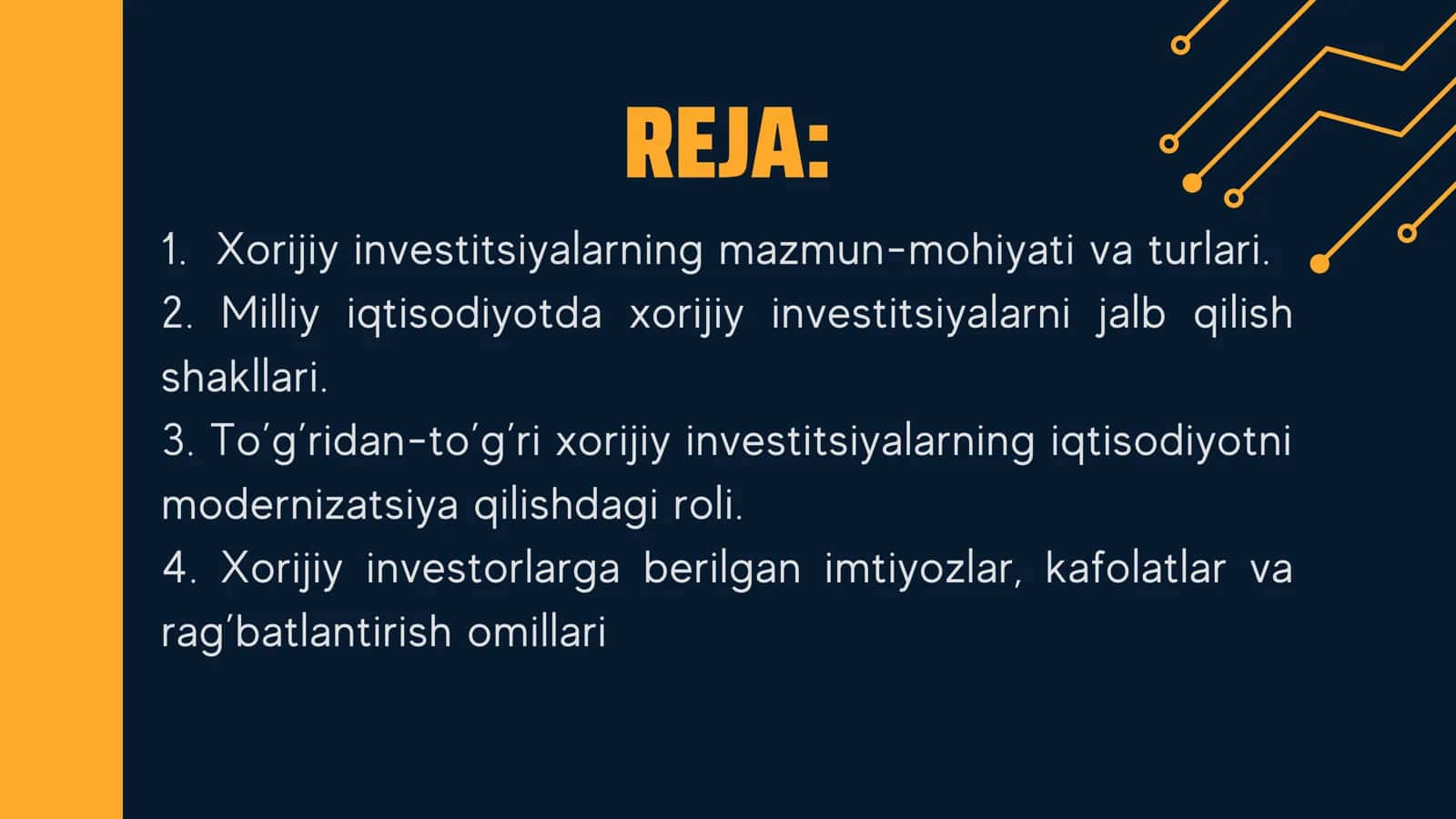 IQTISODIYOTNI RIVOJLANTIRISHDA XORIJIY INVESTITSIYALARNING ROLI 2