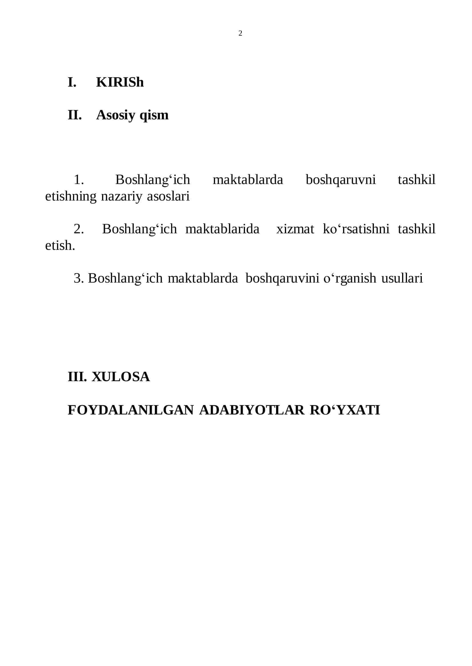 BOSHLANG‘ICH MAKTABLARDA BOSHQARUVNI TASHKIL ETISHNING NAZARIY ASOSLARI 2