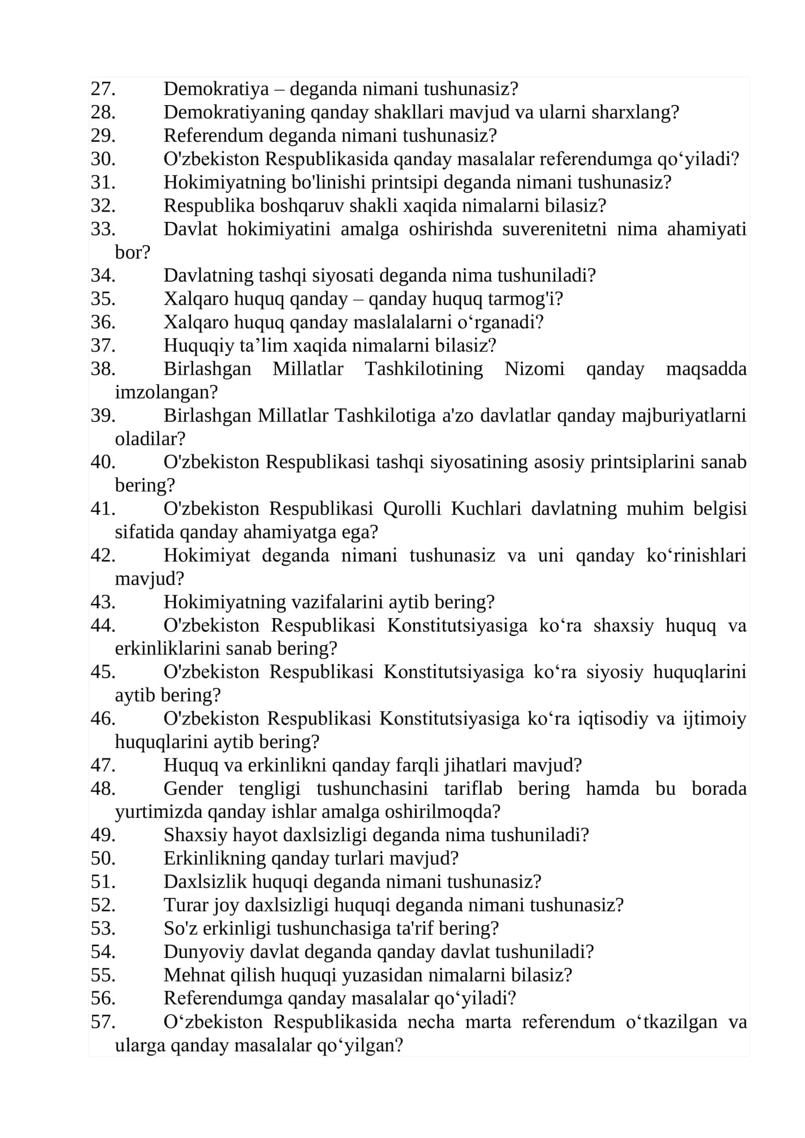 Ichki ishlarga kiruvchilar uchun test savollari 2026 2