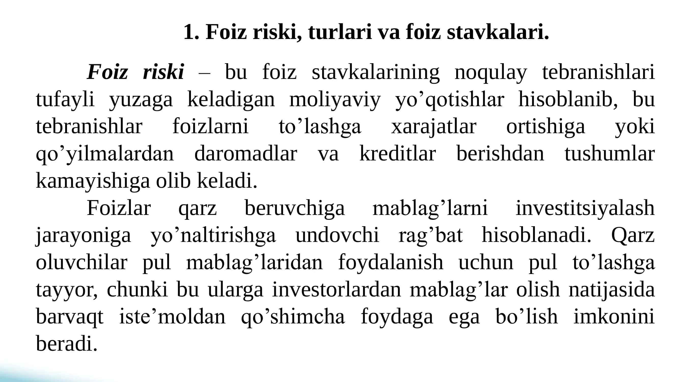 Foiz Riski 2