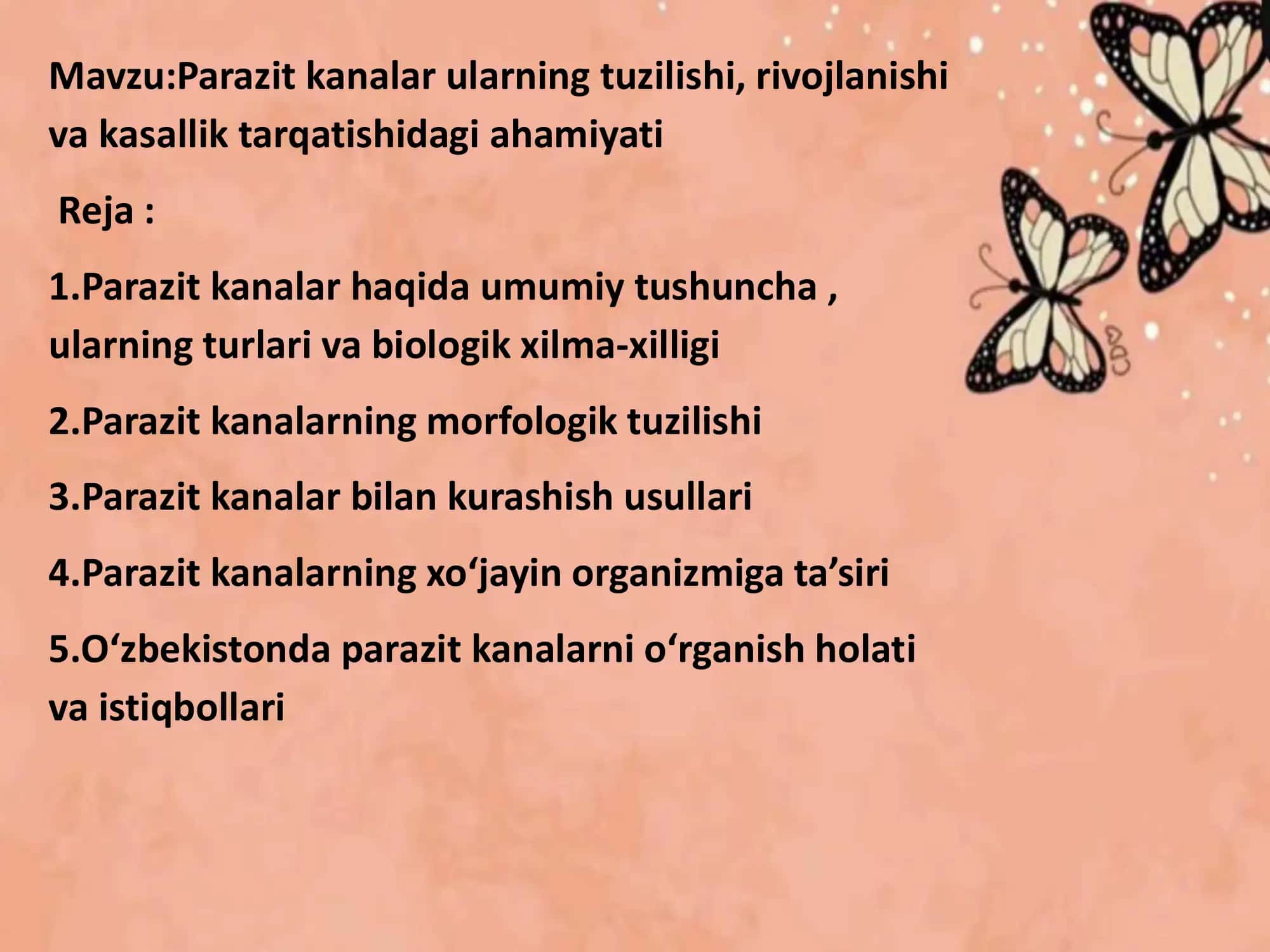Parazit kanalar va ularning kasallik tarqatishidagi ahamiyati 2