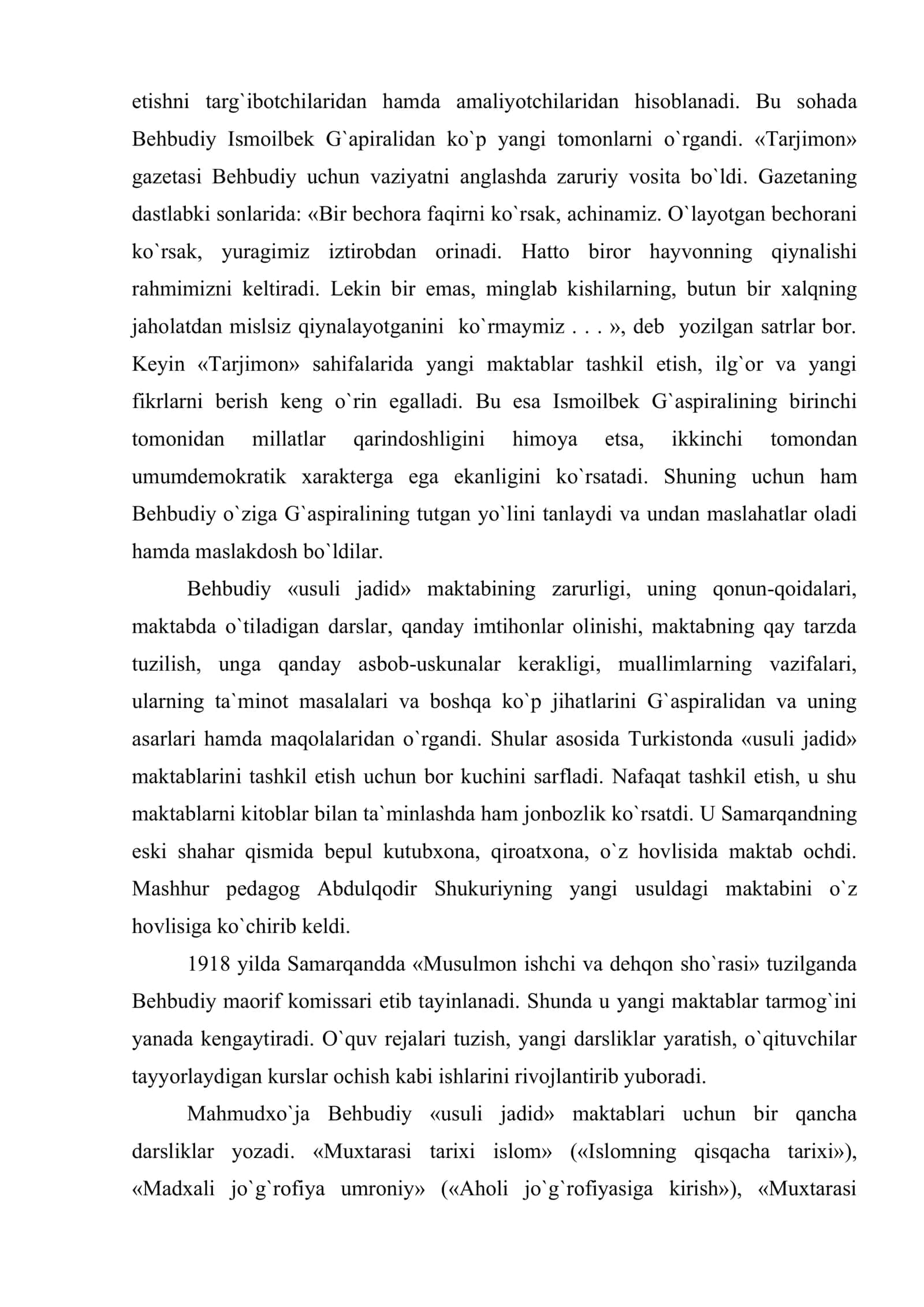 Mahmudxo`ja Behbudiy 2