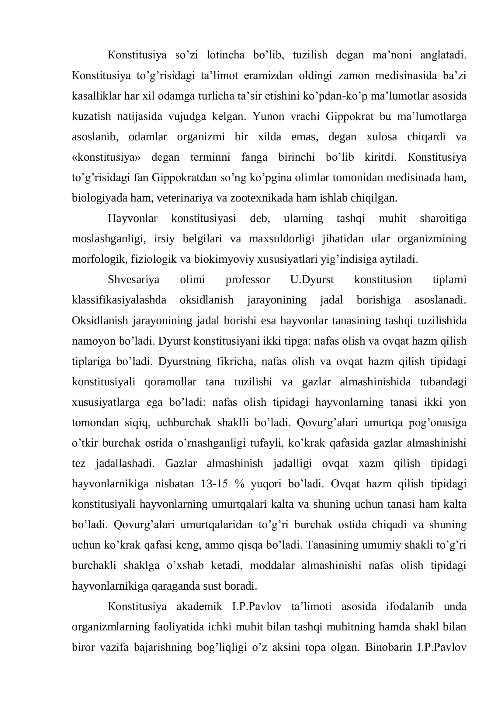 Hayvonlar konstitusiyasi 2