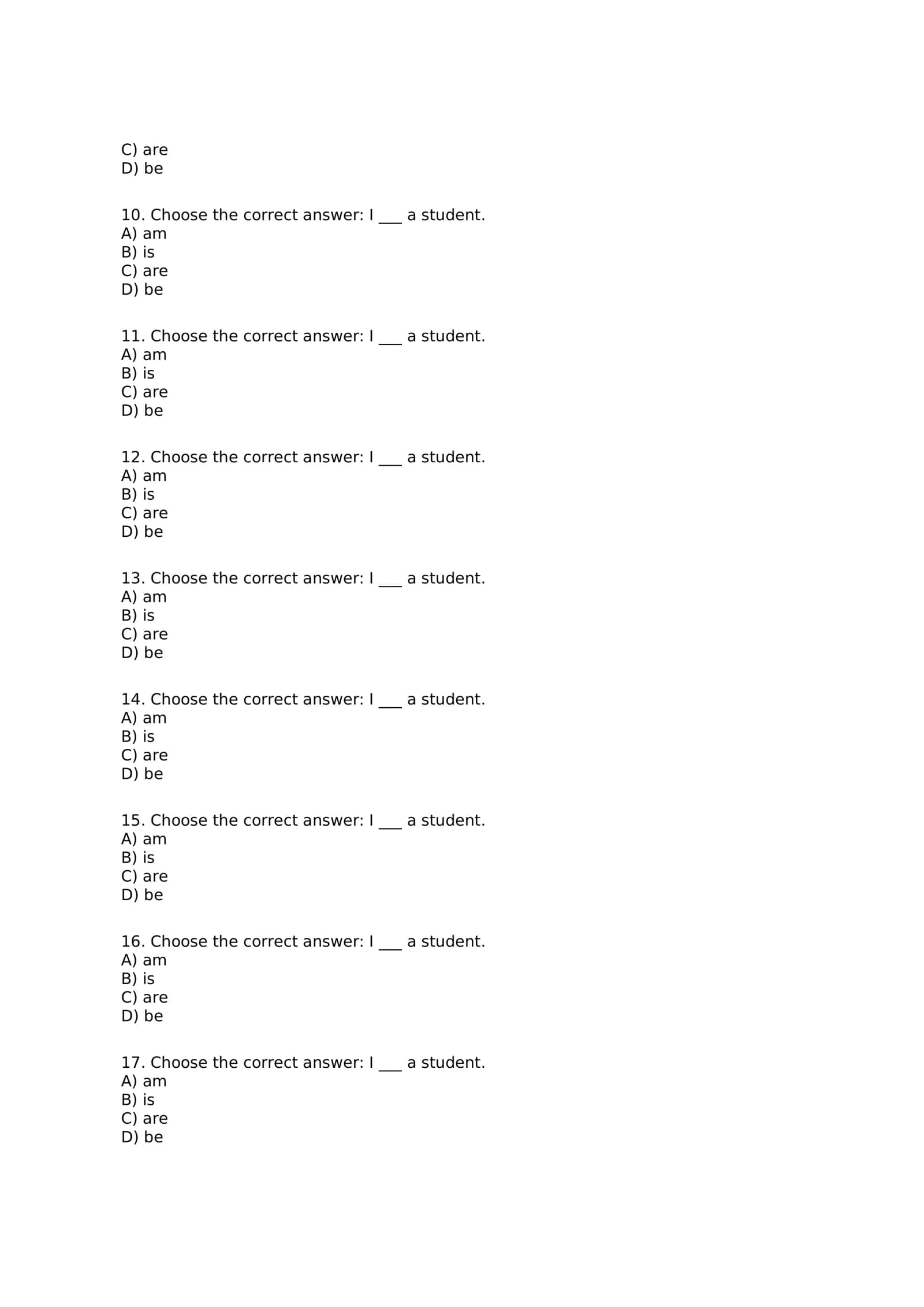 A1 beginner 100 talik test 2
