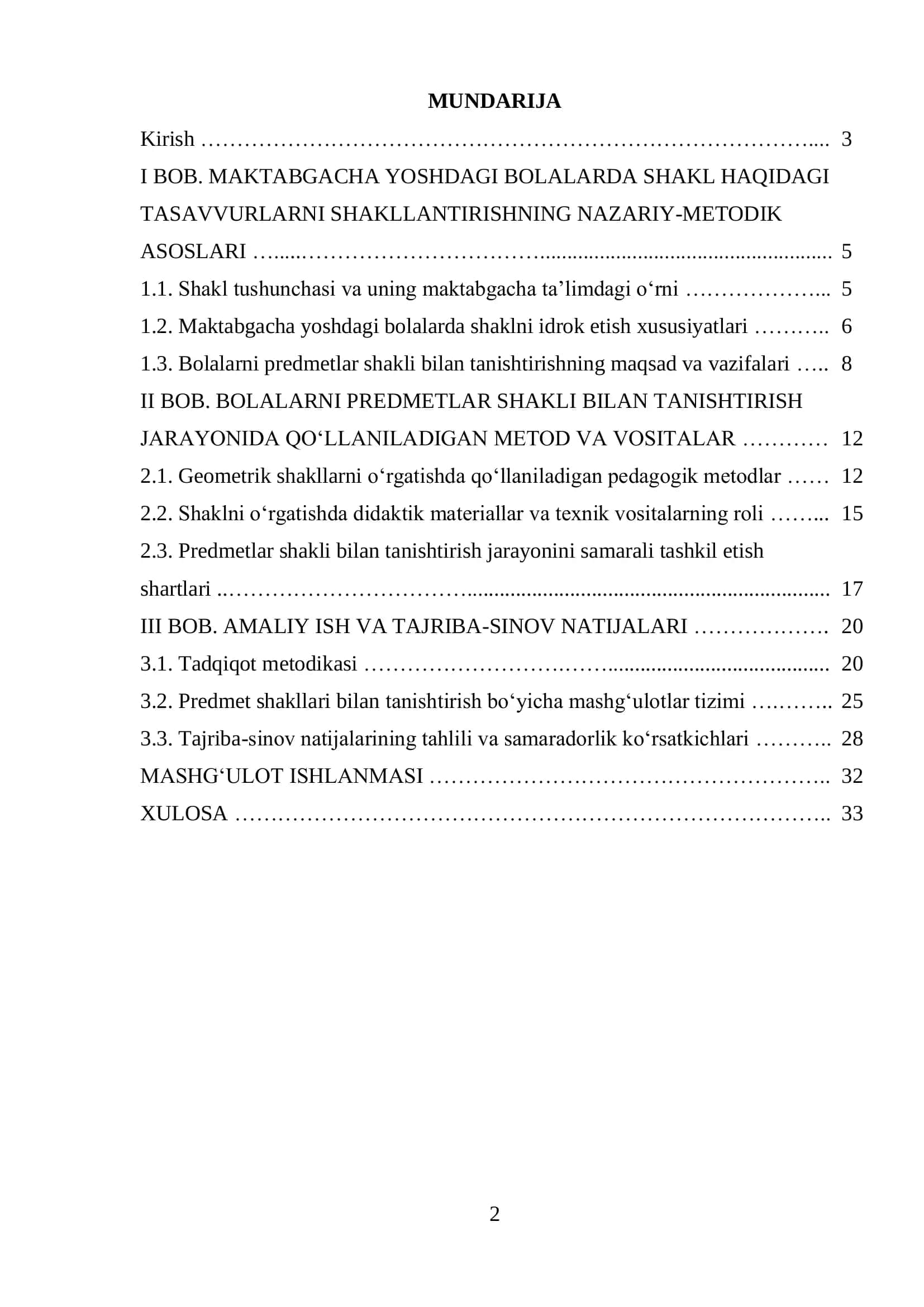 Bolalarda Elementar Matematik Tasavvurni Shakllantirish 2