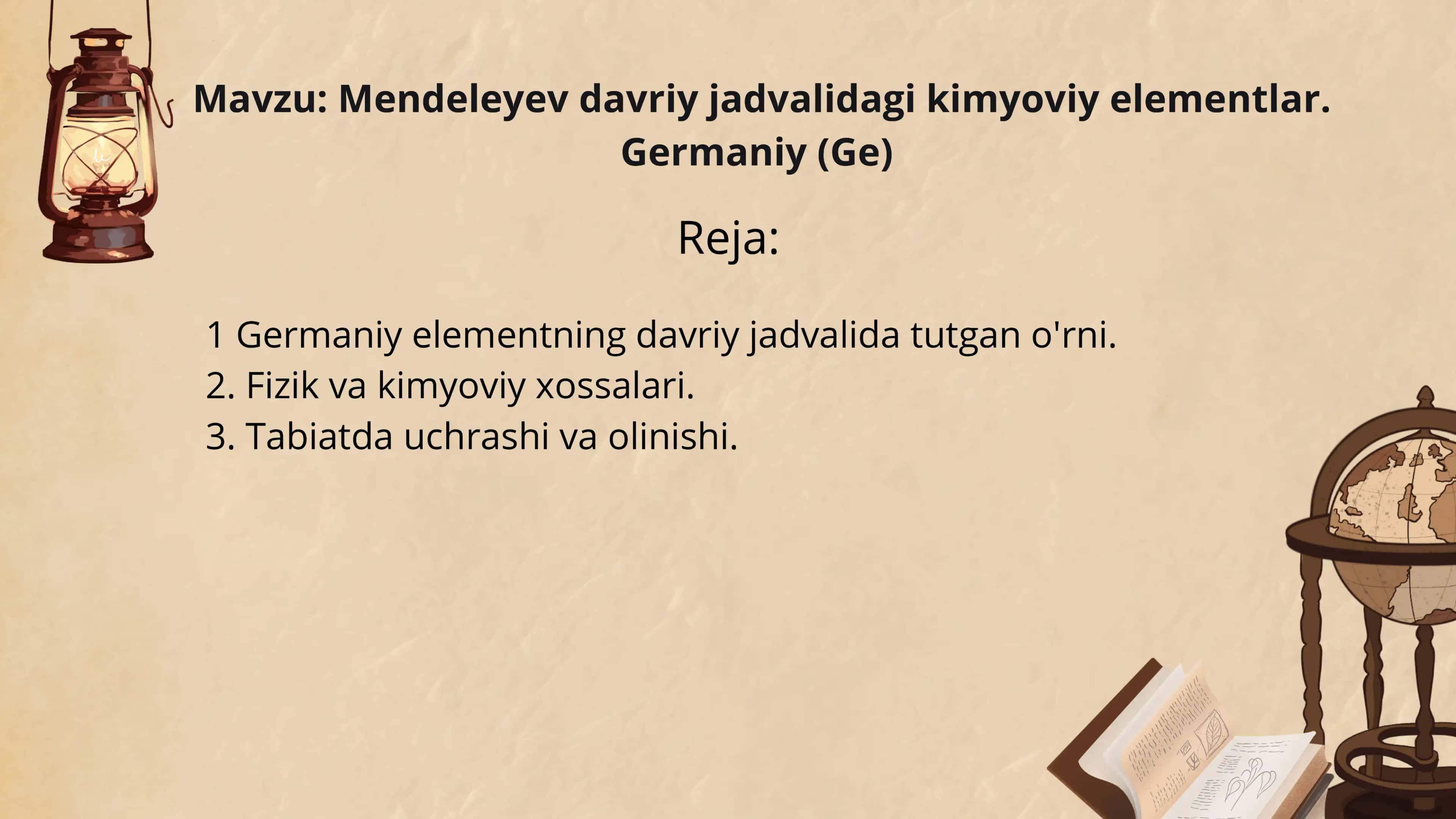 Mendeleyev davriy jadvalidagi kimyoviy elementlar 2