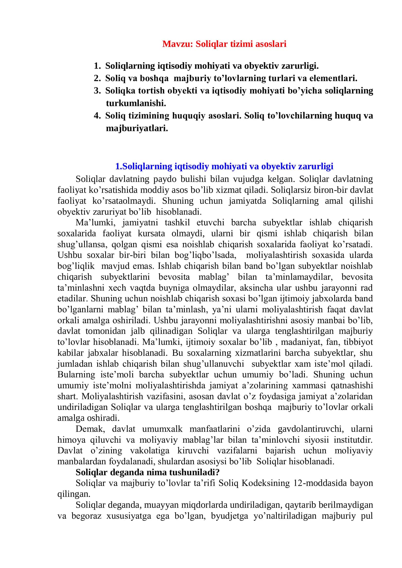 Soliqlar tizimi asoslari 2